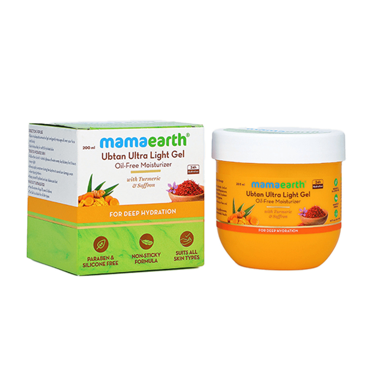 Mamaearth | Mamaearth Ubtan Ultra Light Gel Oil Free Moisturizer (200ml)