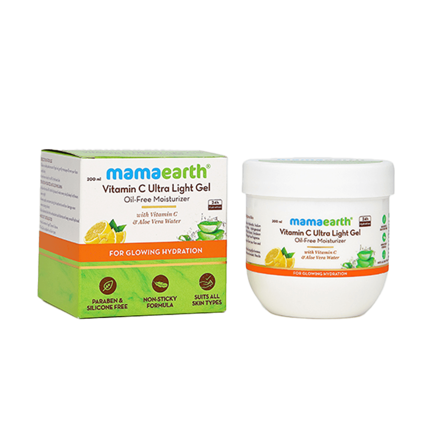 Mamaearth | Mamaearth Vitamin C Ultra Light Gel Oil Free Moisturizer (200ml)