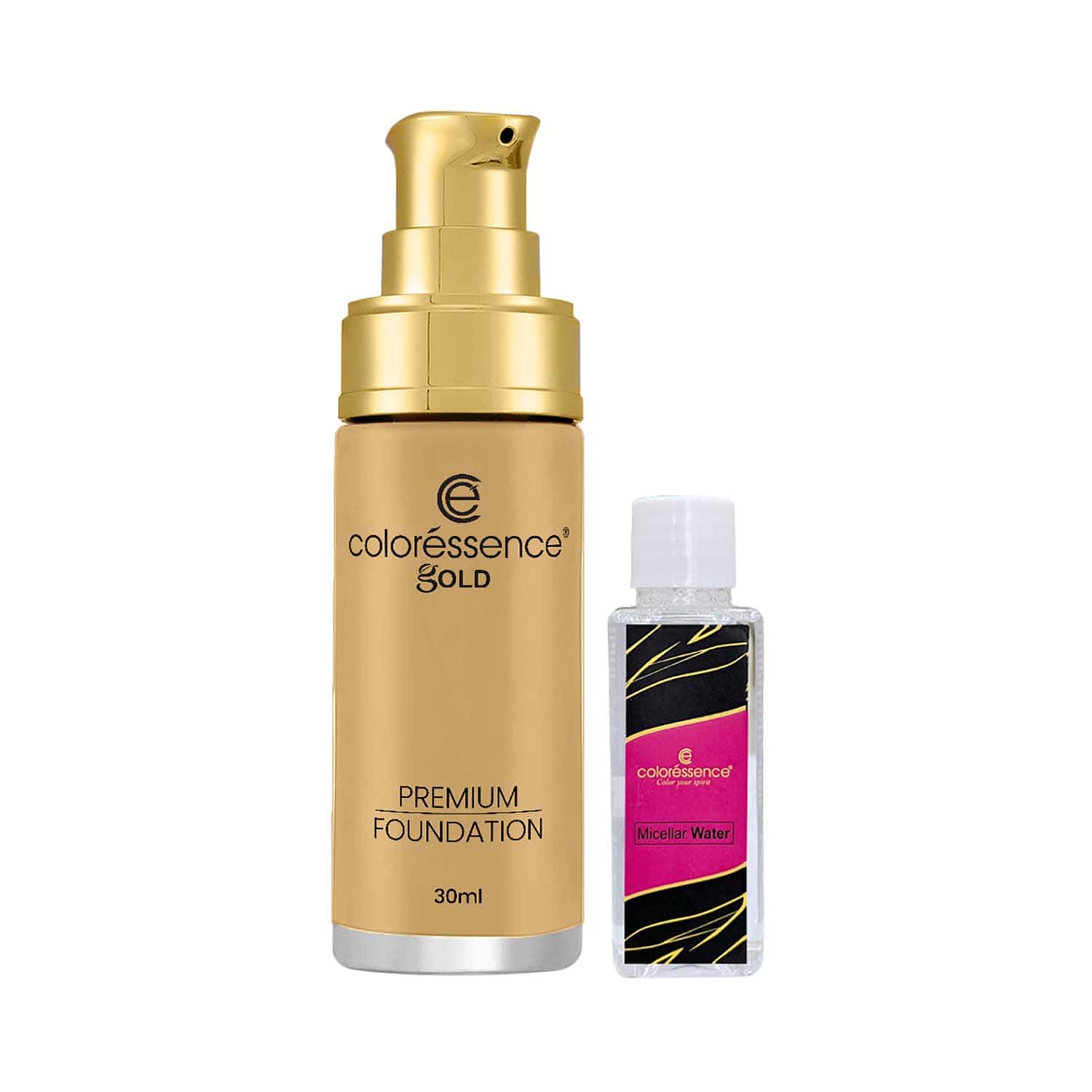 Coloressence | Coloressence True Tone Premium Foundation + Free Micellar Water - Ivory Peach