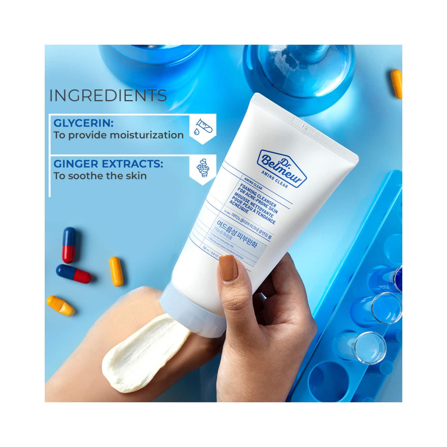Dr belmeur amino 2025 clear foaming cleanser