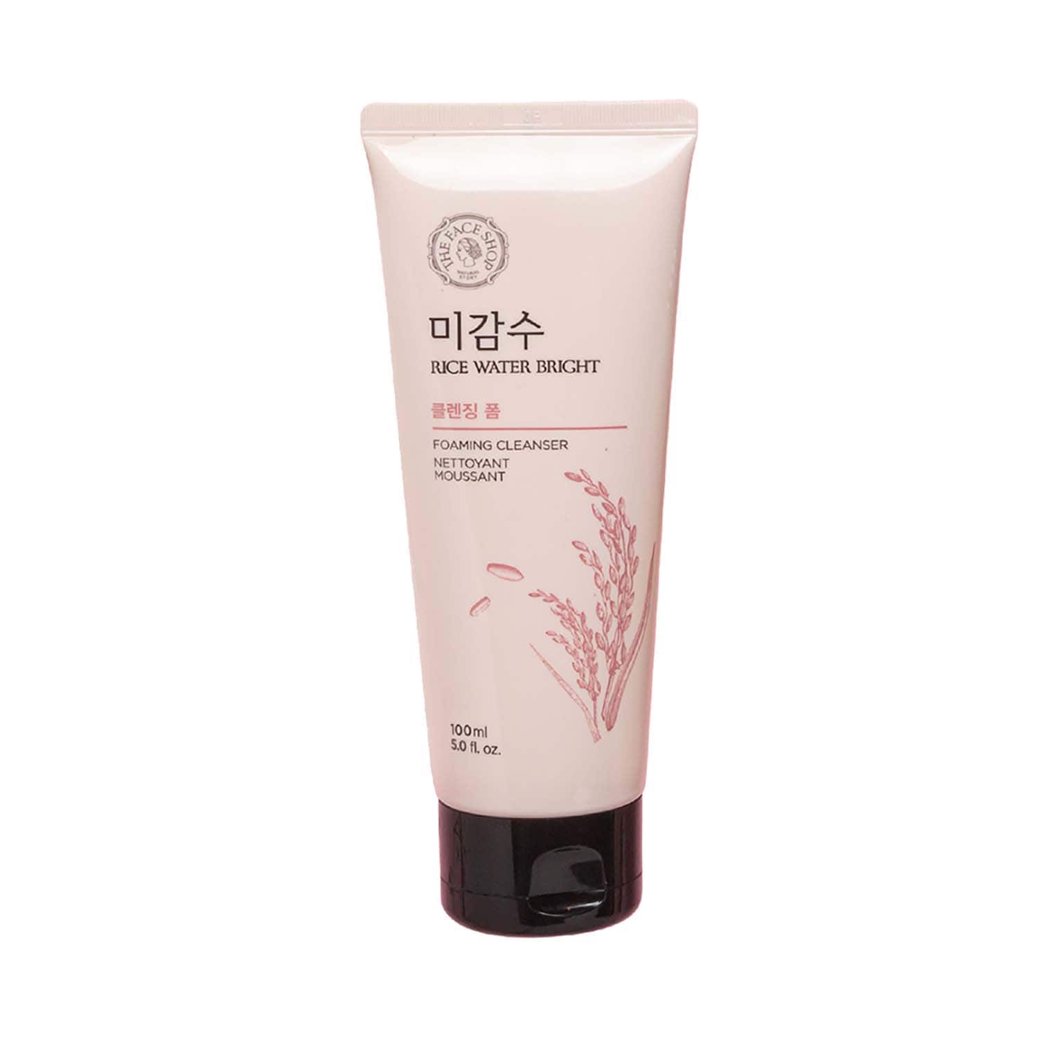 The Face Shop | The Face Shop Rice Water Bright Foaming Cleanser - Best Korean Face Wash for Even Tone Skin (100ml)