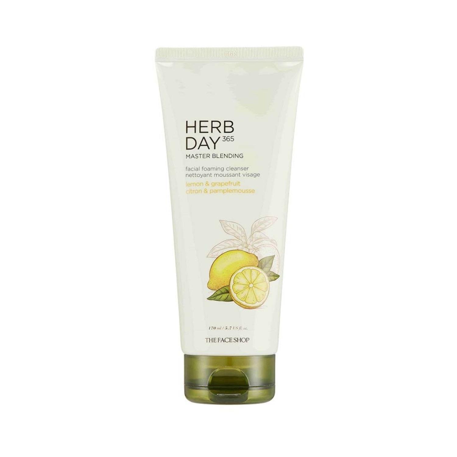 The Face Shop | The Face Shop Herb Day 365 Lemon & Grapefruit Cleansing Foam (170ml)