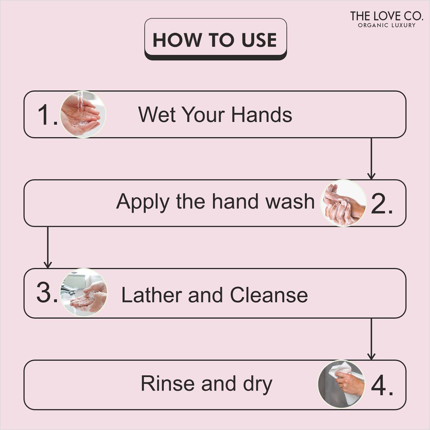THE LOVE CO. | THE LOVE CO. Japanese Cherry Blossom Hand Wash For Moisturized Hands (300ml)