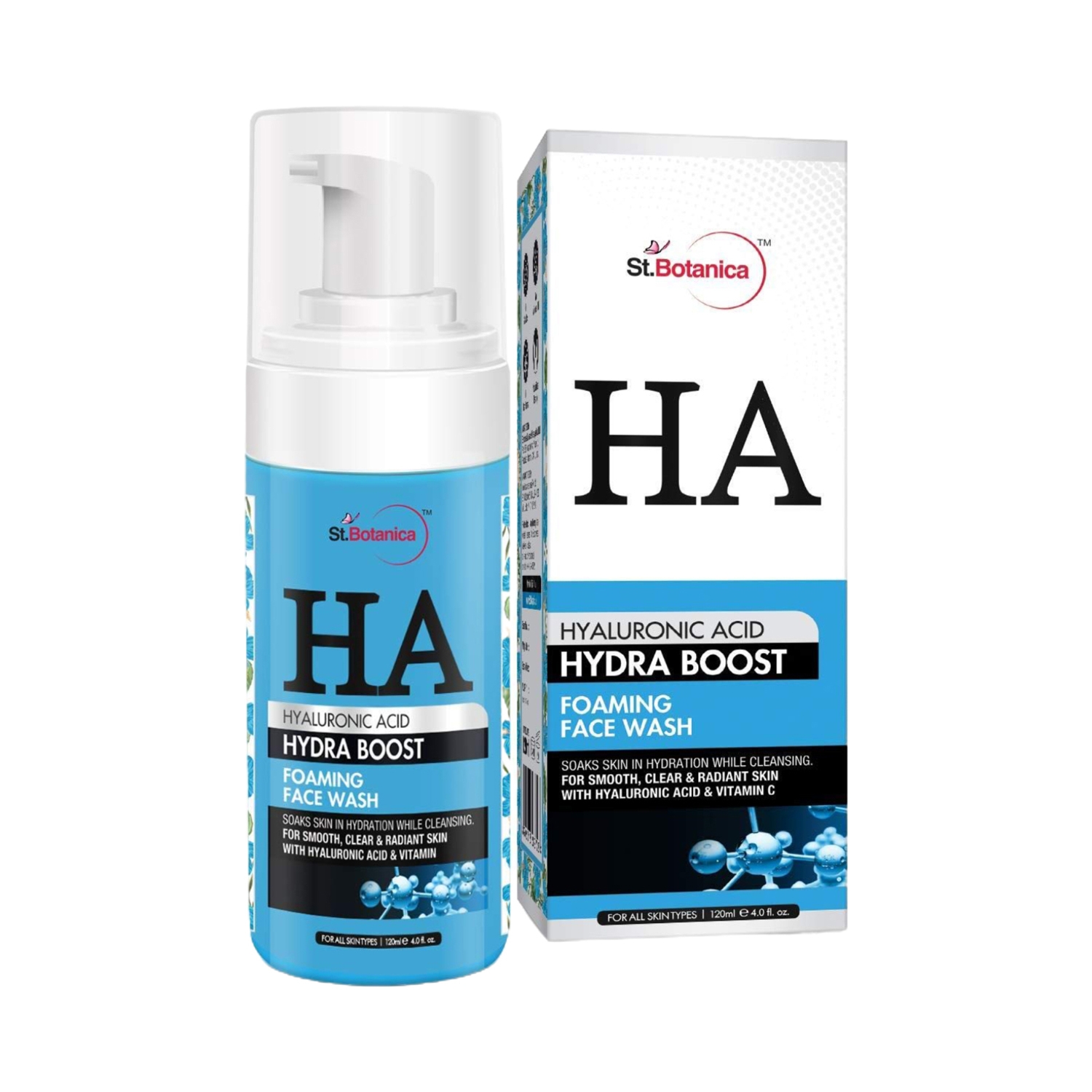 St.Botanica | St.Botanica Hyaluronic Acid Hydra Boost Foaming Face Wash (120ml)
