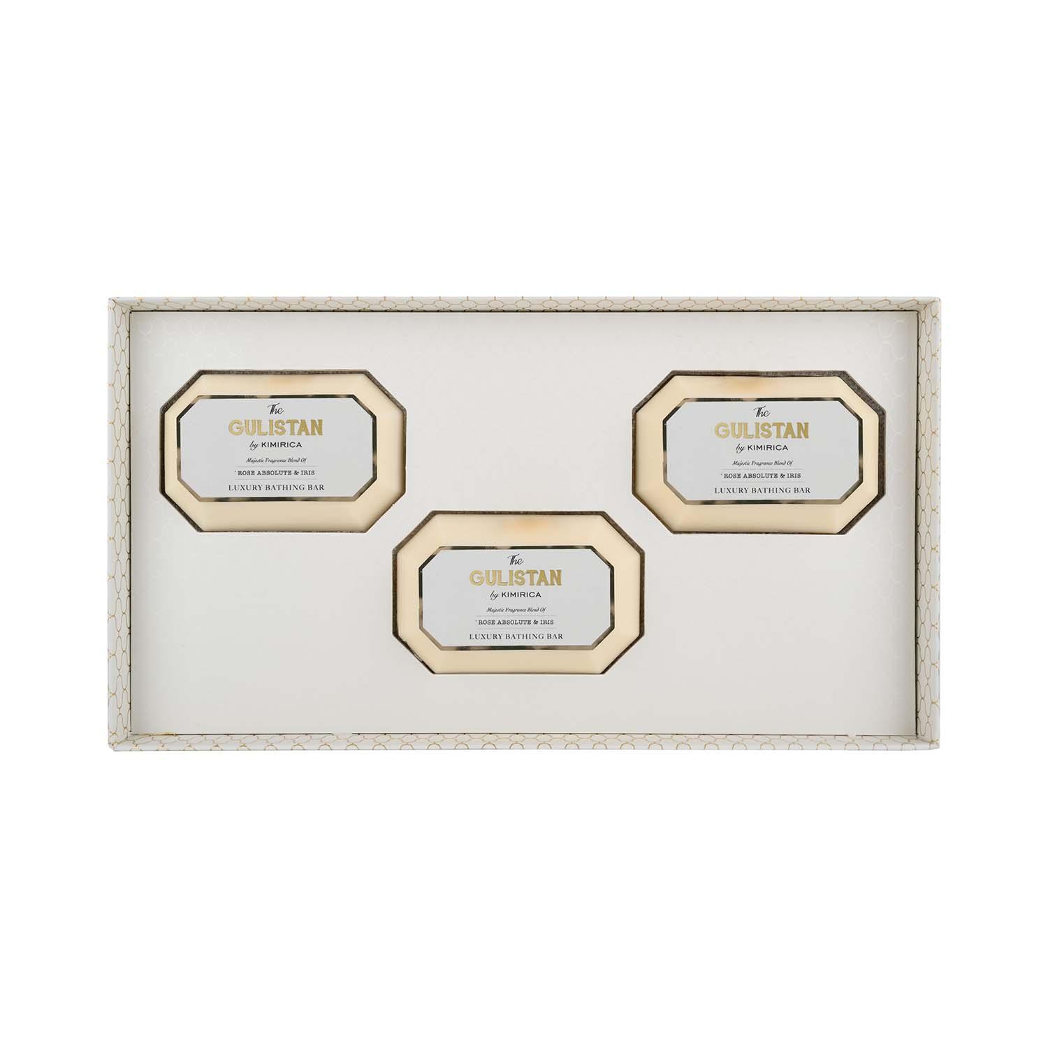 Kimirica | Kimirica Gulistan Handmade Bathing Soap Bar Trio Gift Box - Pack of 3 Luxury Gift Hamper (3x85 g)