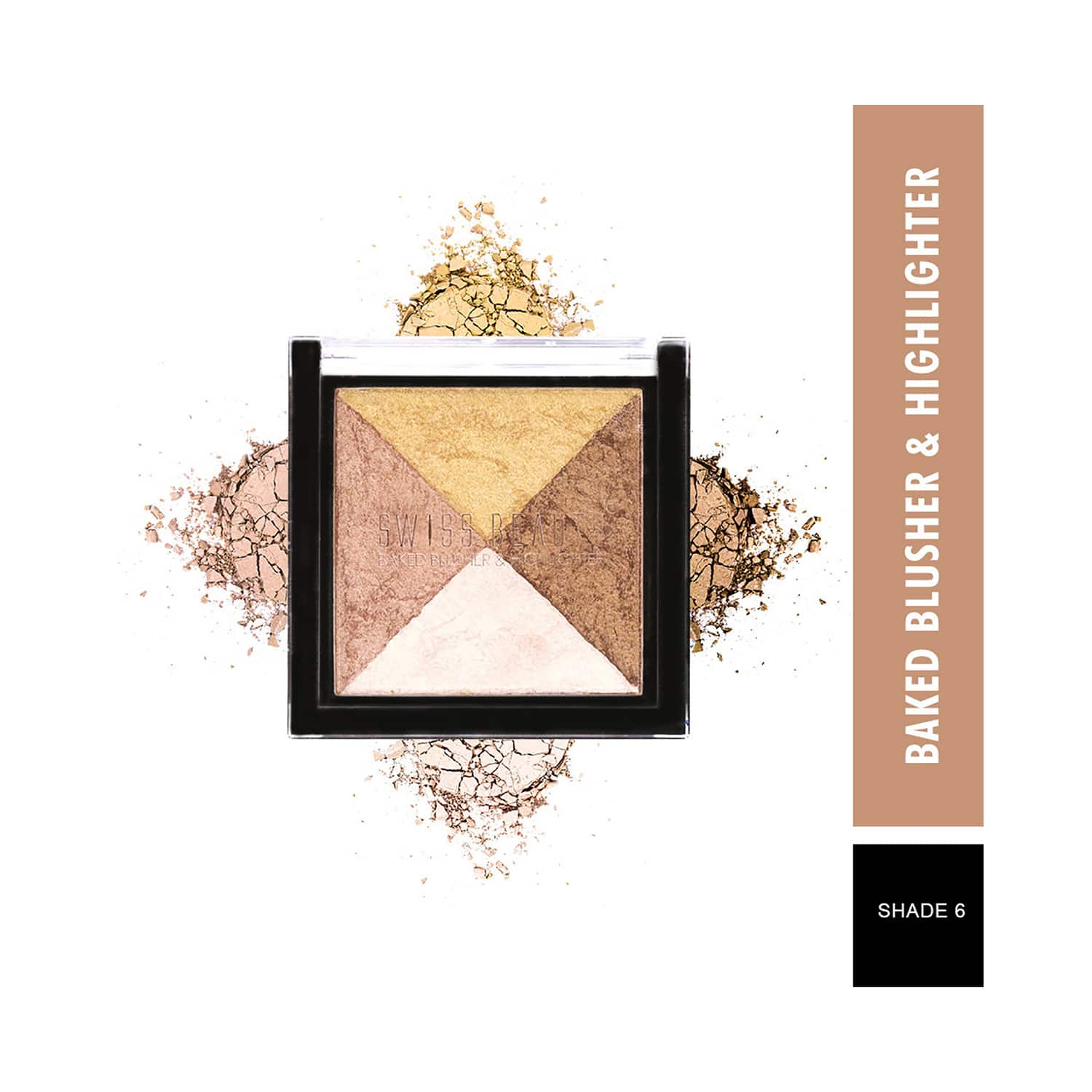 Swiss Beauty | Swiss Beauty 2-In-1 Baked Blusher & Highlighter - 06 Shade (7g)