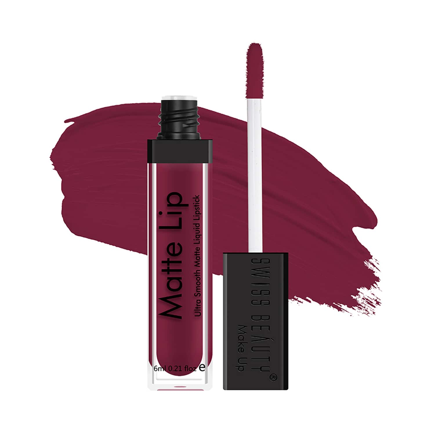 Swiss Beauty | Swiss Beauty Ultra Smooth Matte Liquid Lipstick - 25 Sangria (6ml)