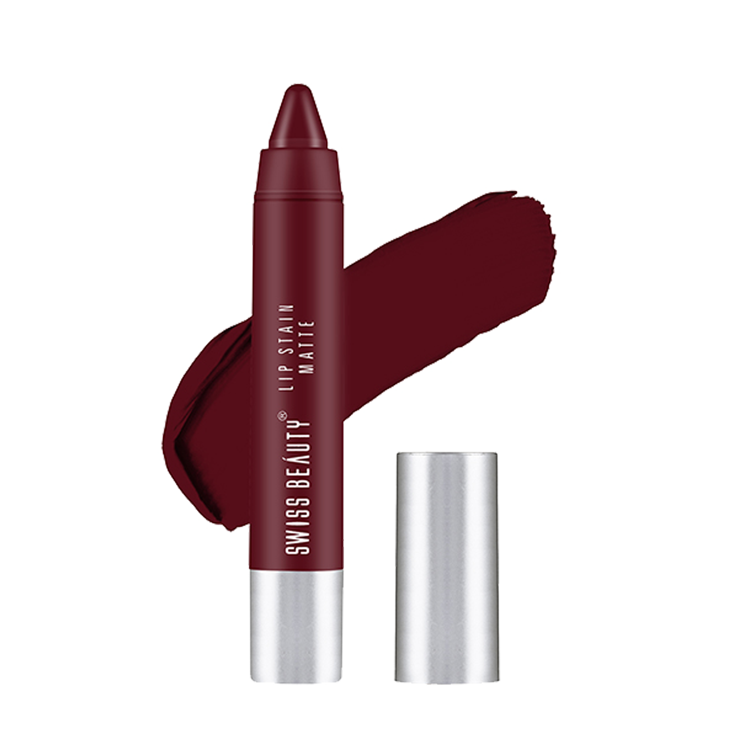 Swiss Beauty | Swiss Beauty Lip Stain Matte Lipstick - Magic Maroon (3.4g)