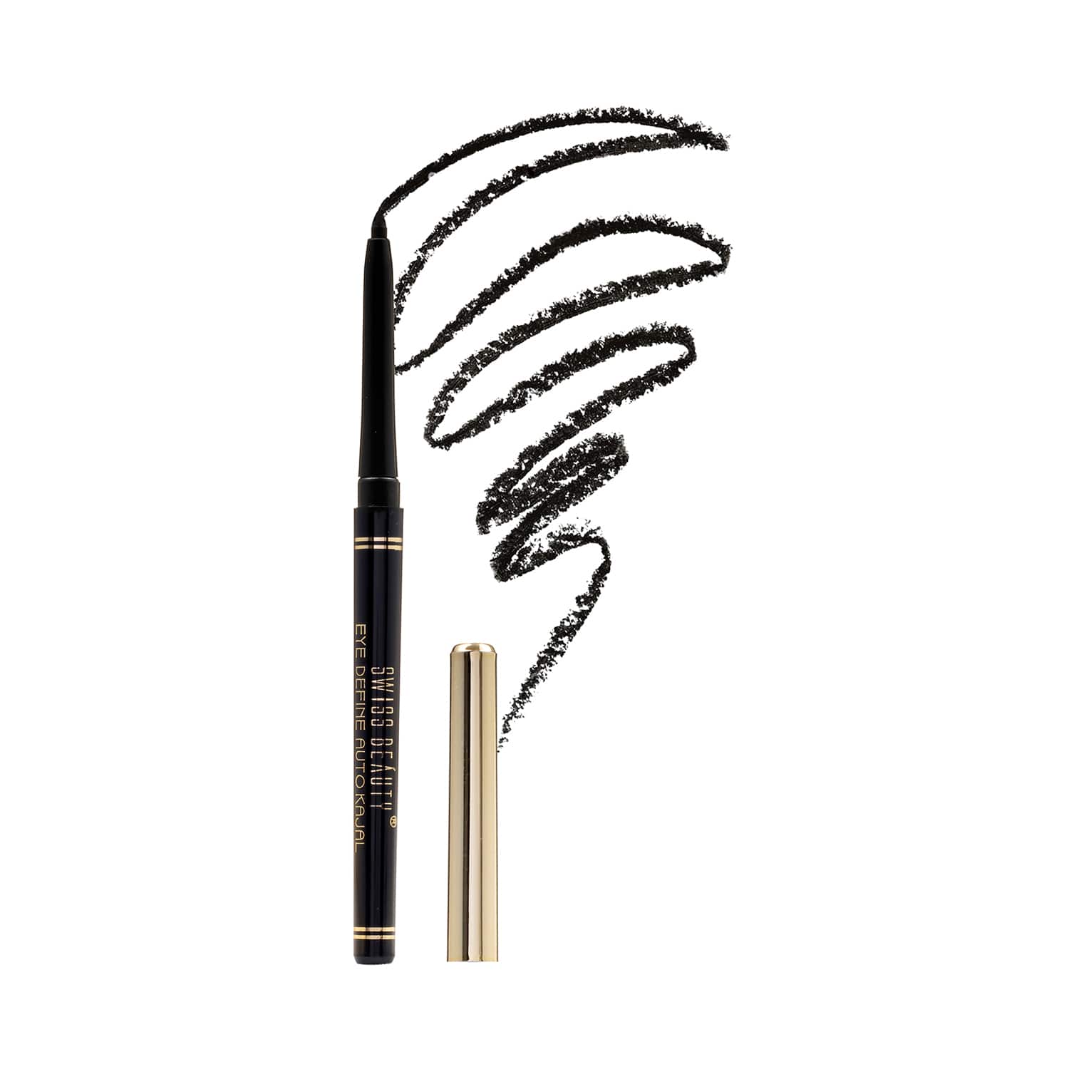 Swiss Beauty | Swiss Beauty Eye Define Auto Kajal - Black (0.4 g)