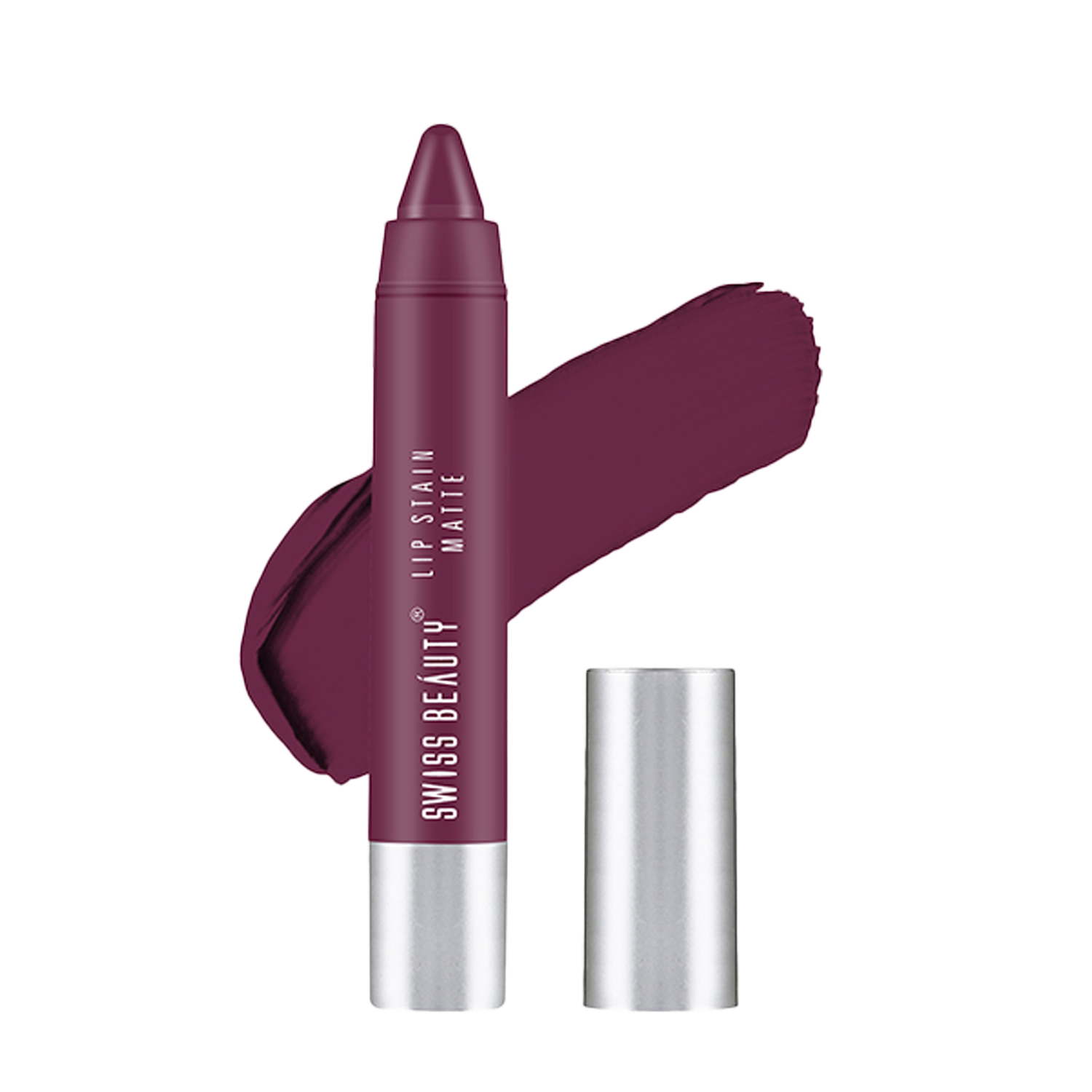 Swiss Beauty | Swiss Beauty Lip Stain Matte Lipstick - Velvet Maroon (3.4g)