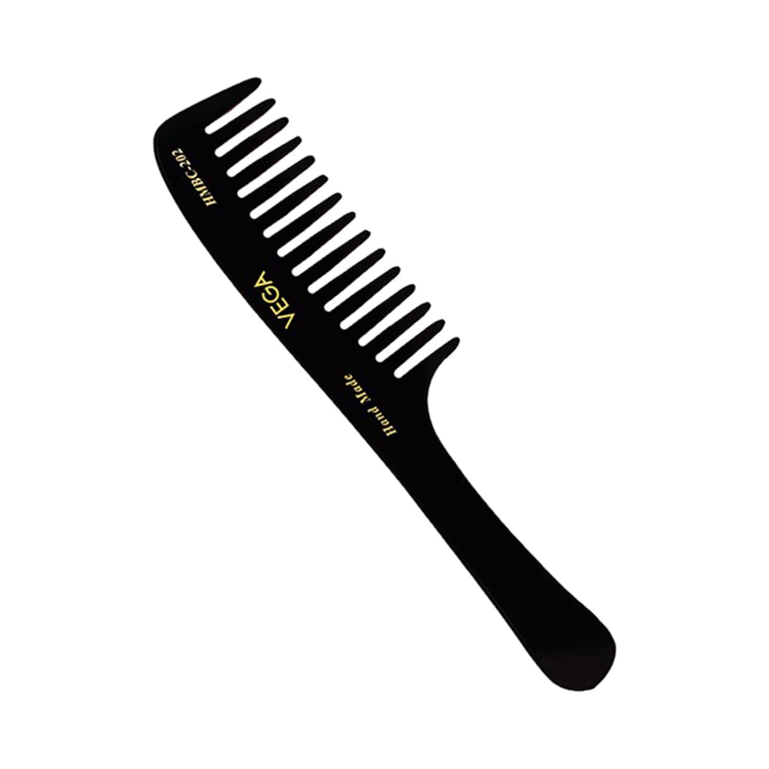 Vega | Vega Handmade Shampoo Hair Comb for Men and Women - Black (HMBC-202) (42 g)