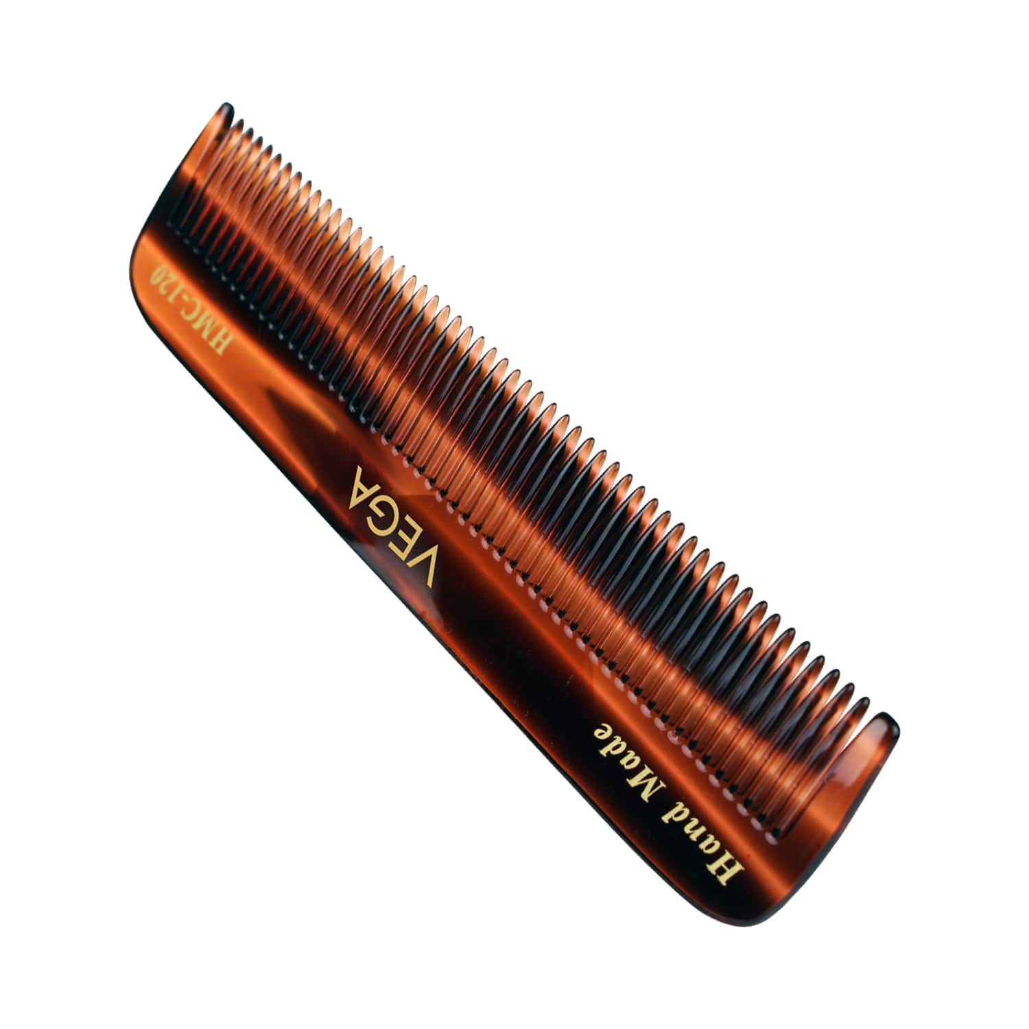 Vega | Vega Handmade Pocket Hair Comb with Tortoise Shell All Fine Teeth for Men and Women (HMC-120) (10 g)