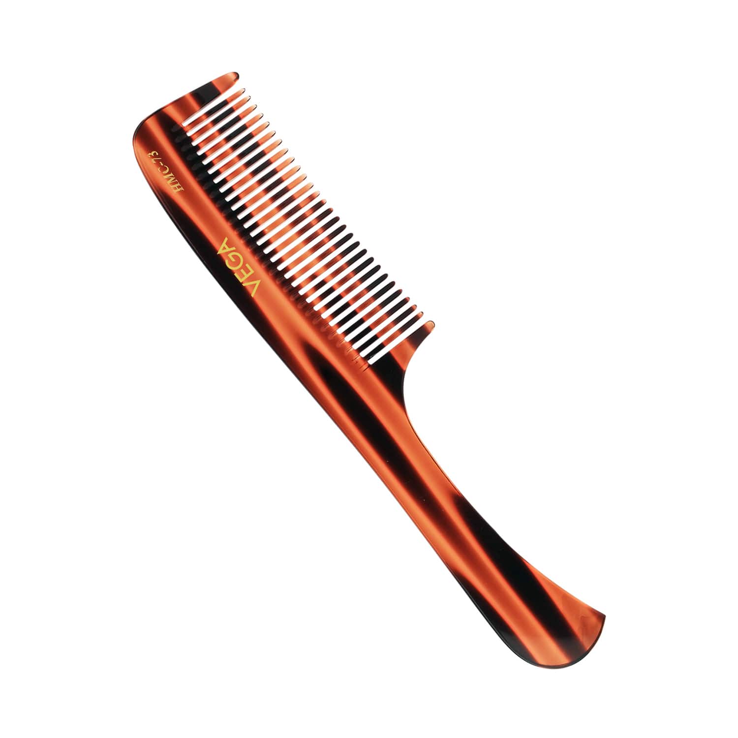 Vega | Vega Handmade Grooming Hair Comb with Tortoise Shell Thick for Men and Women (HMC-73) (57 g)