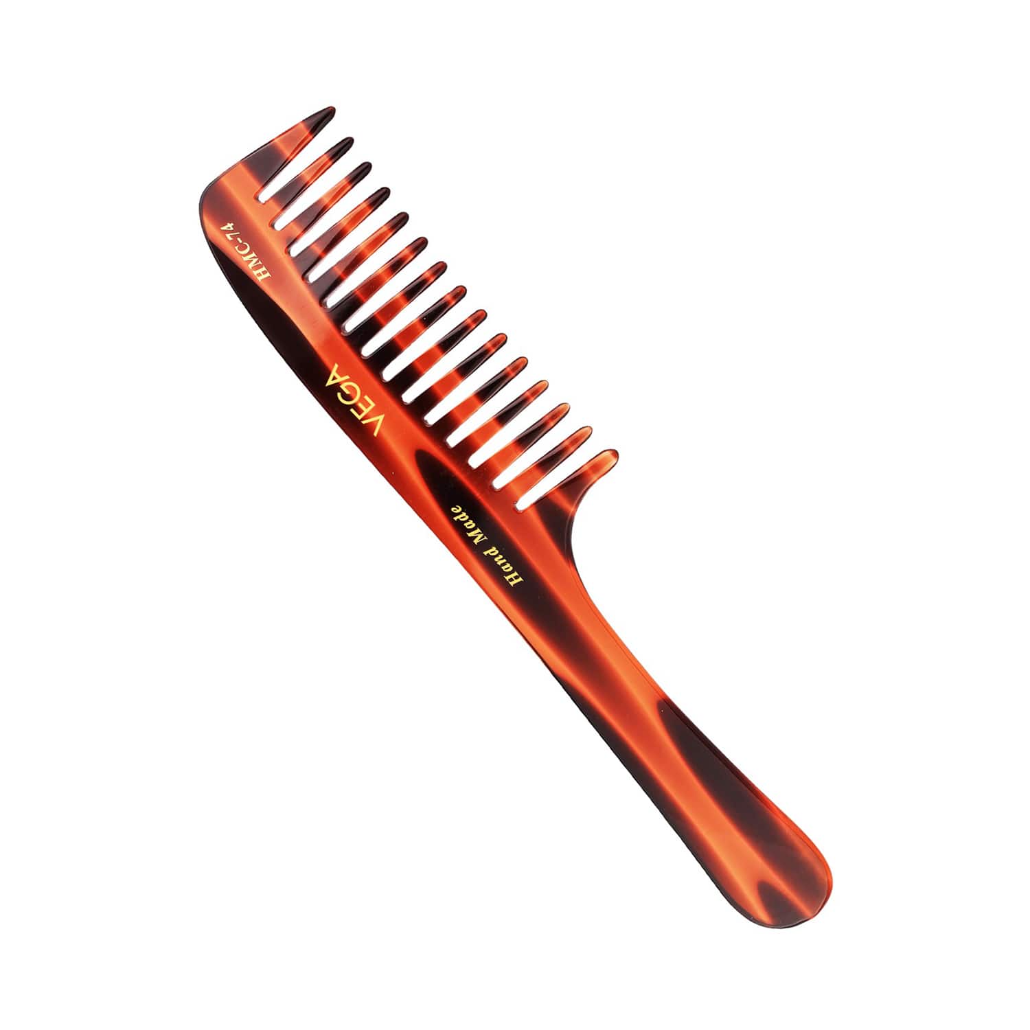Vega | Vega Shampoo Hair Comb with Tortoise Shell Pattern for Men and Women (HMC-74) (56 g)