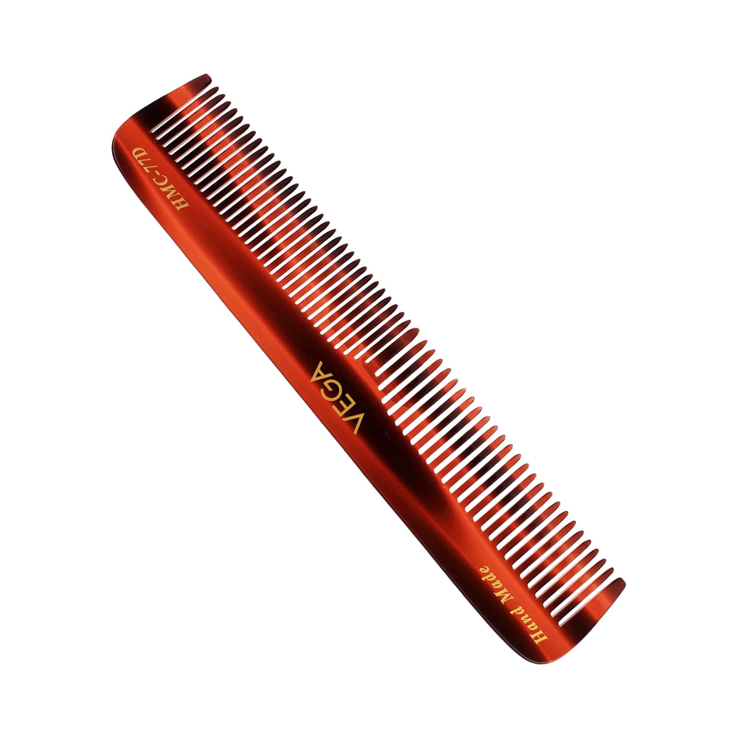 Vega | Vega Handmade Graduated Dressing Hair Comb for Men and Women Small (HMC-77D) (33 g)