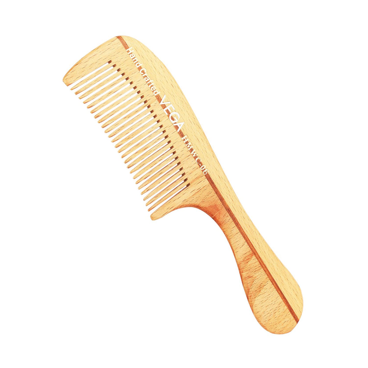 Vega | Vega Handmade Boutique Wooden Hair Comb for Men and Women (HMWC-06) (39 g)