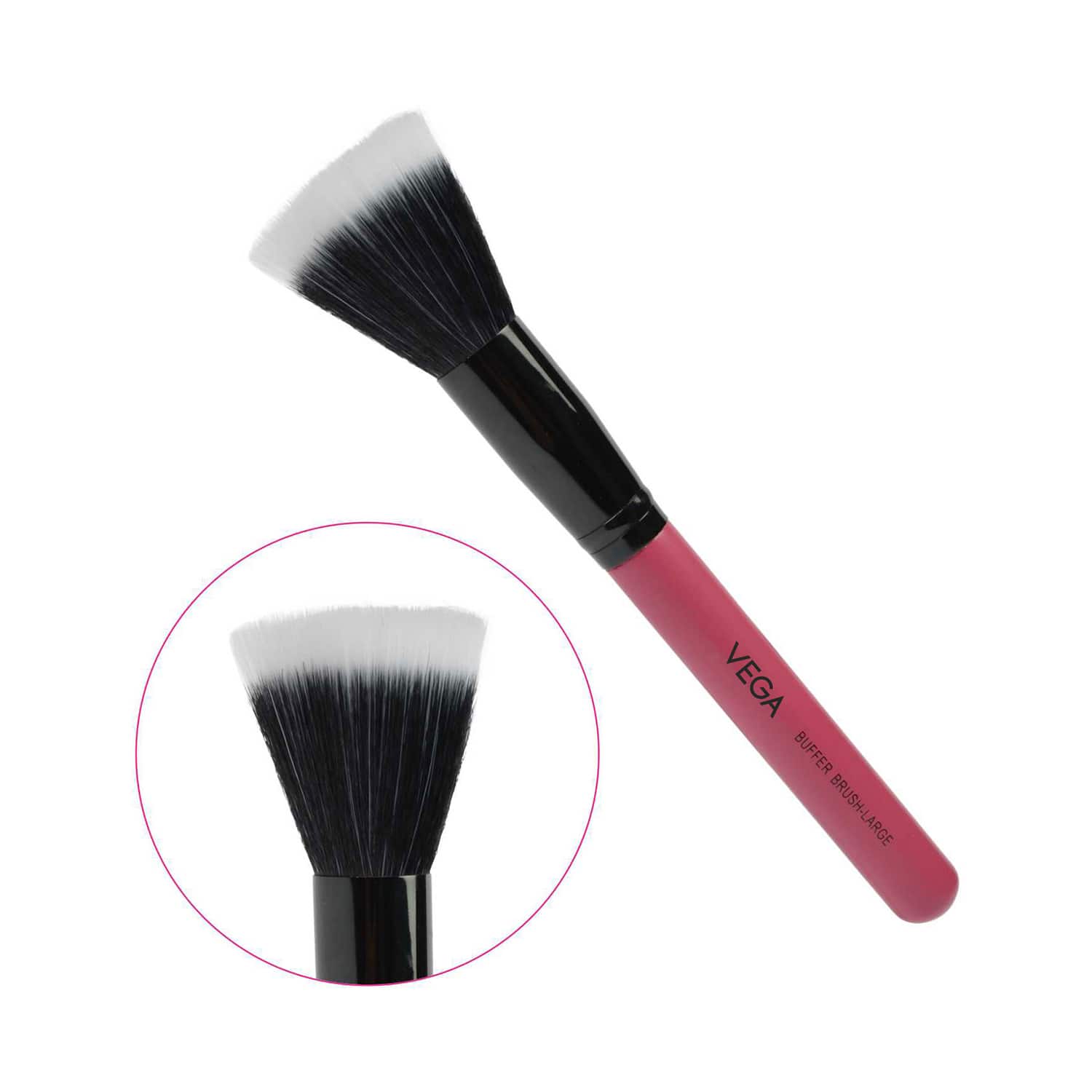 Vega | Vega Buffer Brush for Blending of Face Powder Blending Makeup Brush (MBP-01) (32 g)