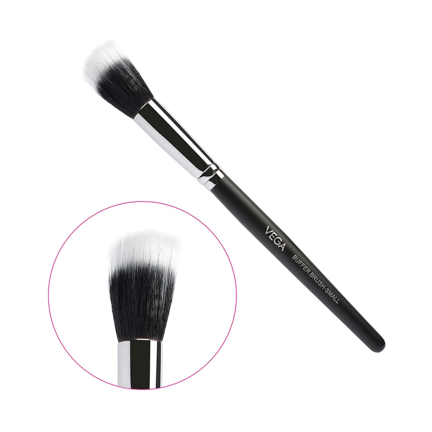Vega | Vega Buffer Brush for Blending of Face Powder Blending Makeup Brush Small (PB-17) (18 g)