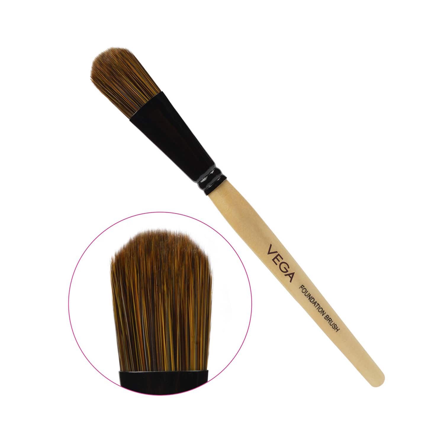 Vega | Vega Foundation Brush Blender Brush for Makeup Easy to Blend (EV-01) (17 g)