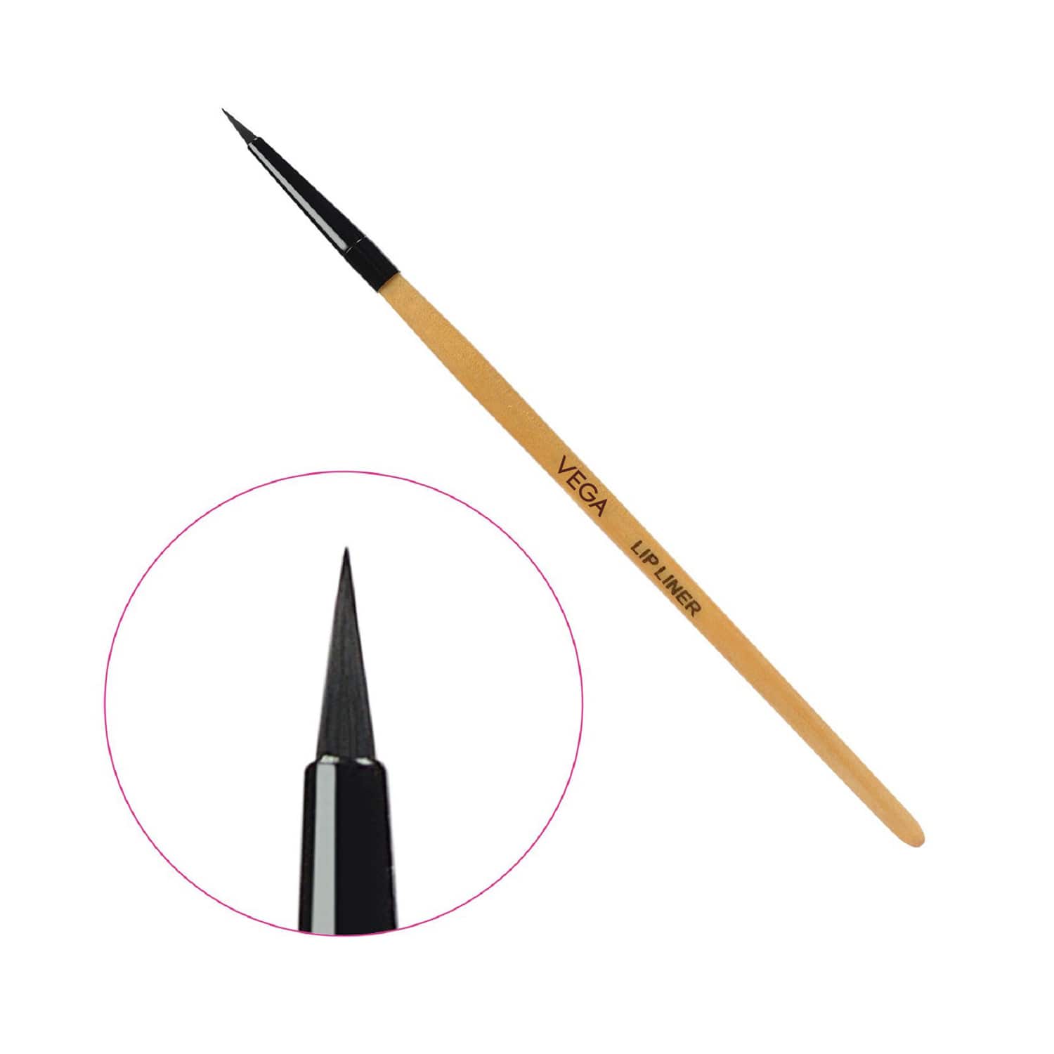 Vega | Vega Lip Liner with Wooden Handle and Natural Animal Synthetic Hair (EV-15) (8 g)