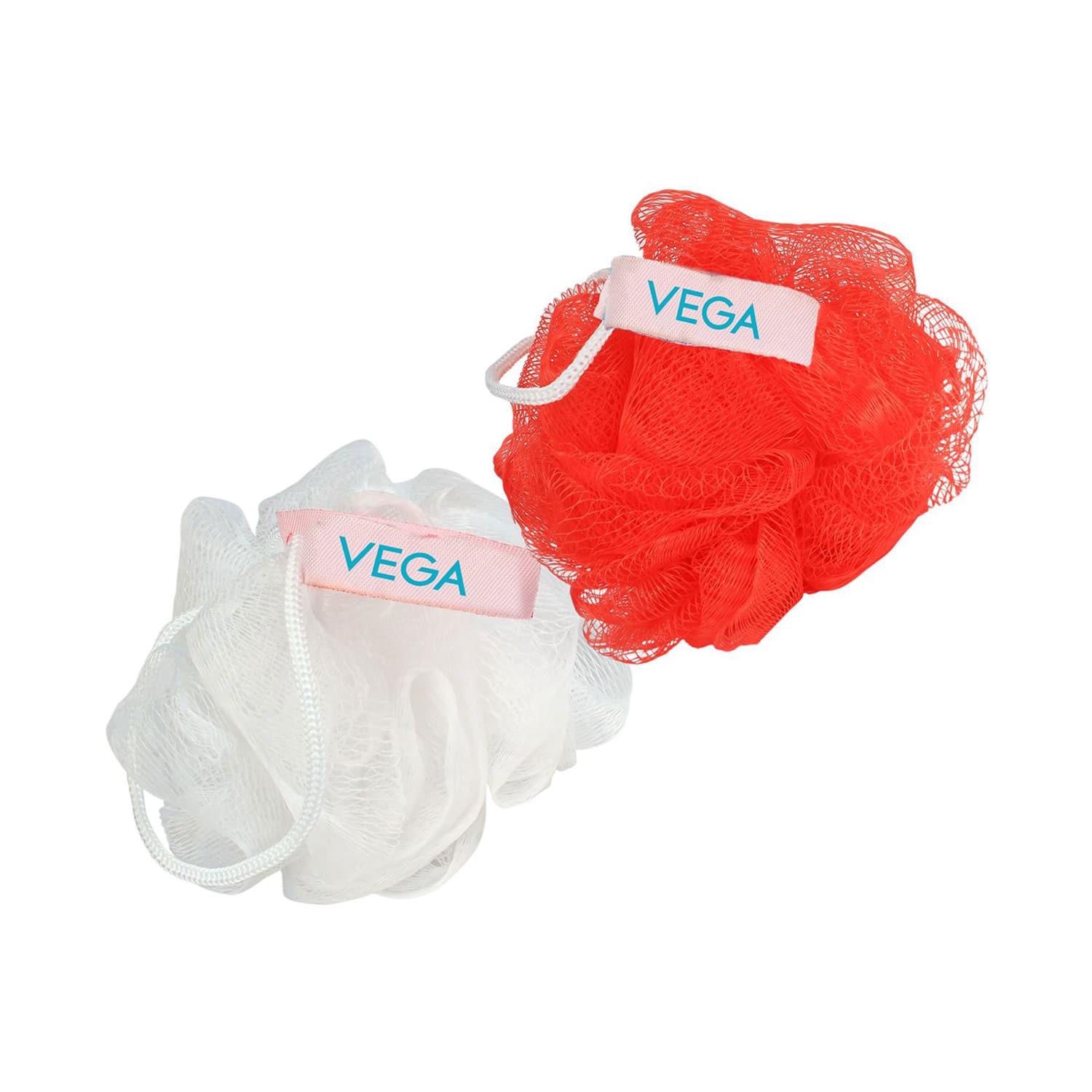 Vega | Vega Mini Sponge Bath Shower Loofah Sponge Scrubber Exfoliator for Women & Men Pair (BA-3/12) (54 g)