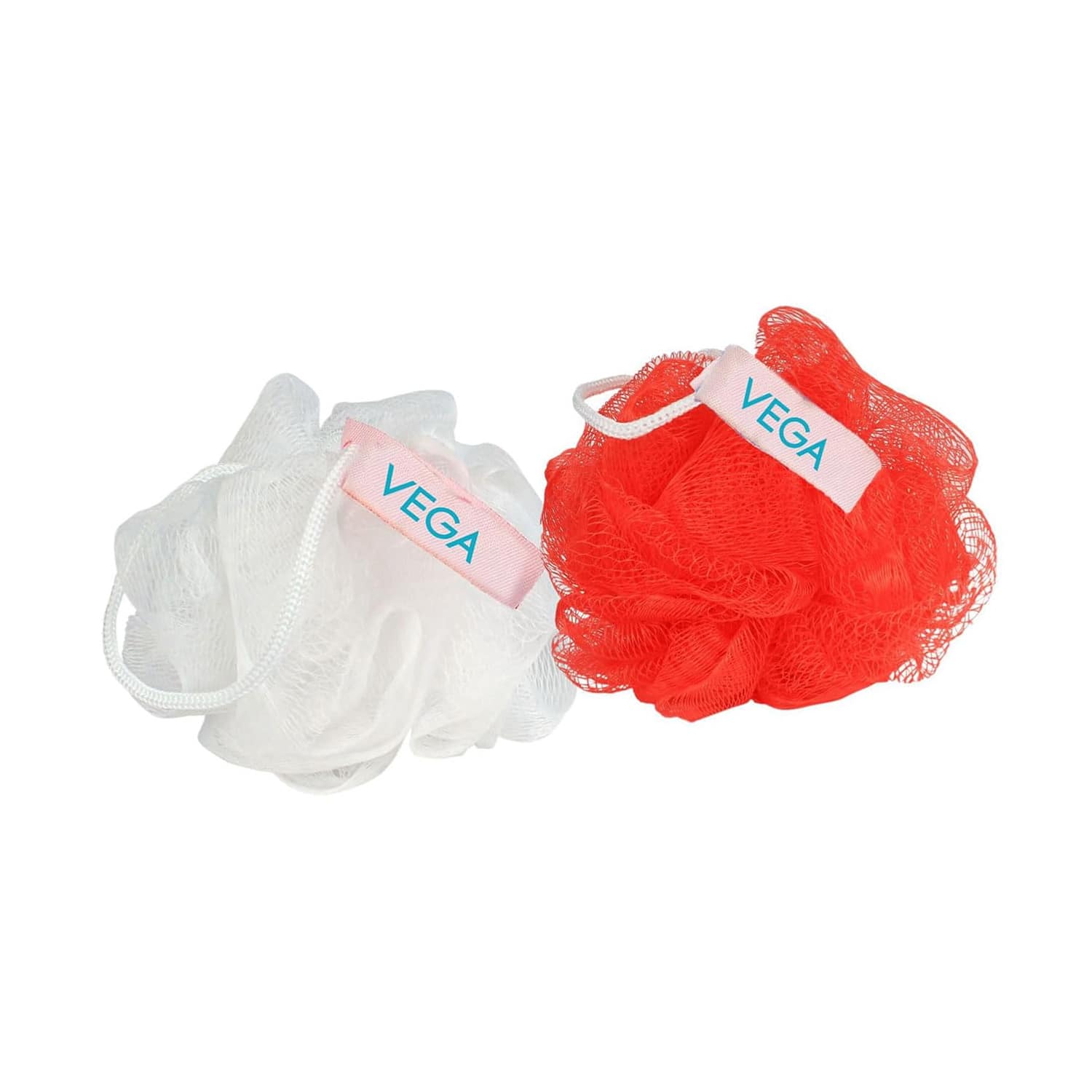 Vega | Vega Mini Sponge Bath Shower Loofah Sponge Scrubber Exfoliator for Women & Men Pair (BA-3/12) (54 g)