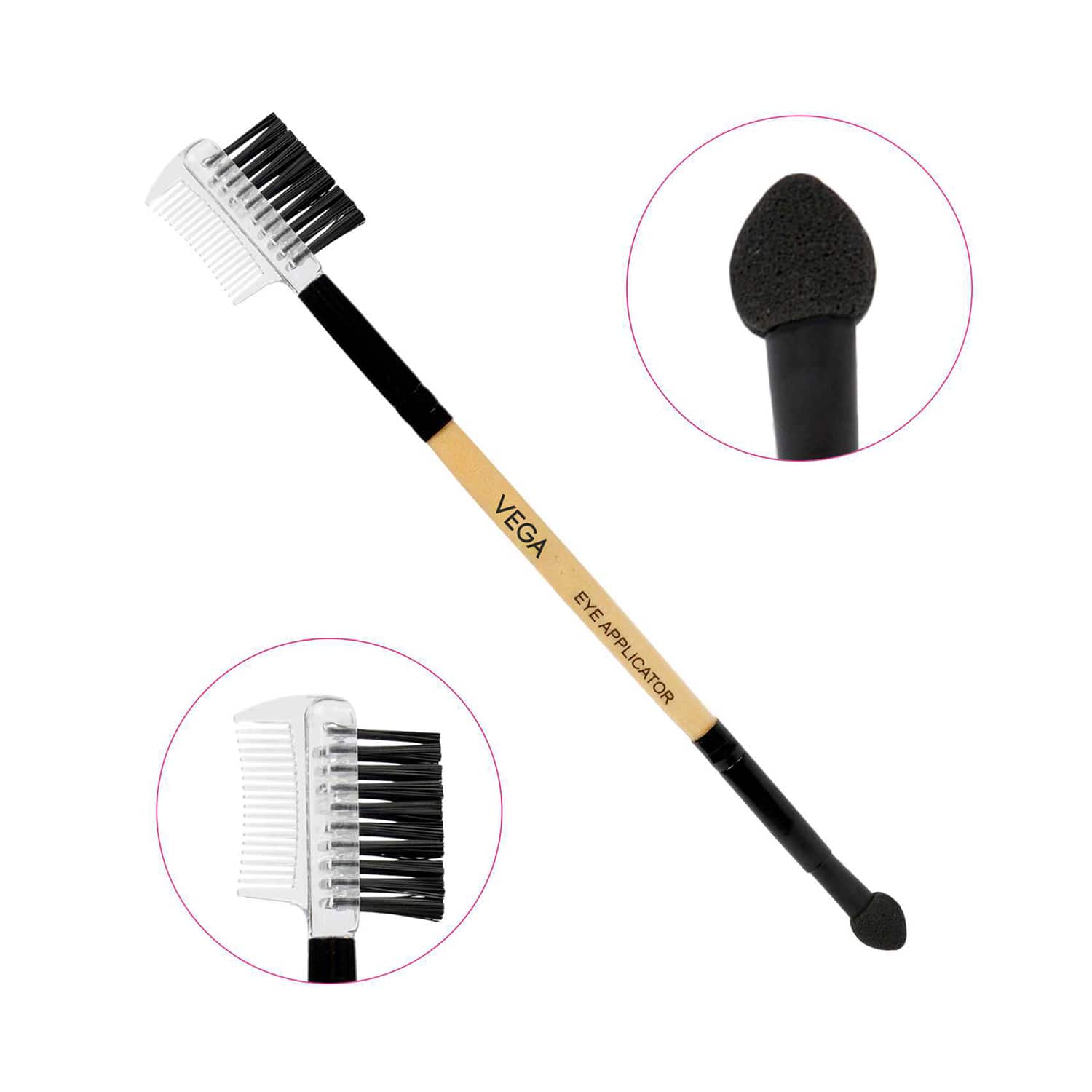 Vega | Vega 2 in 1 Mini Make Up Brush Eye Applicator Eye Groomer (DMB-02) (13 g)