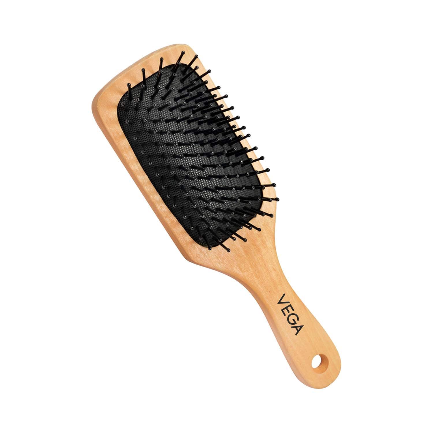 Vega | Vega Premium Collection Wooden Paddle Hair Brush for Men & Women Small (E2-PBS) (123 g)