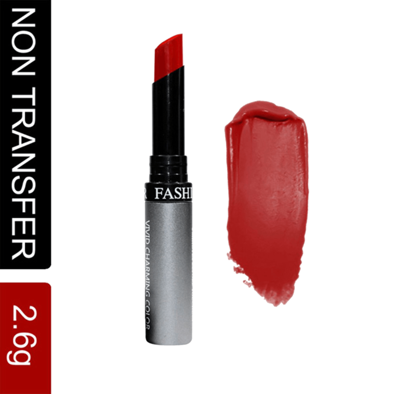 Fashion Colour | Fashion Colour Kiss Lip No Transfer Lipstick - 65 Purplish Red (2.6g)