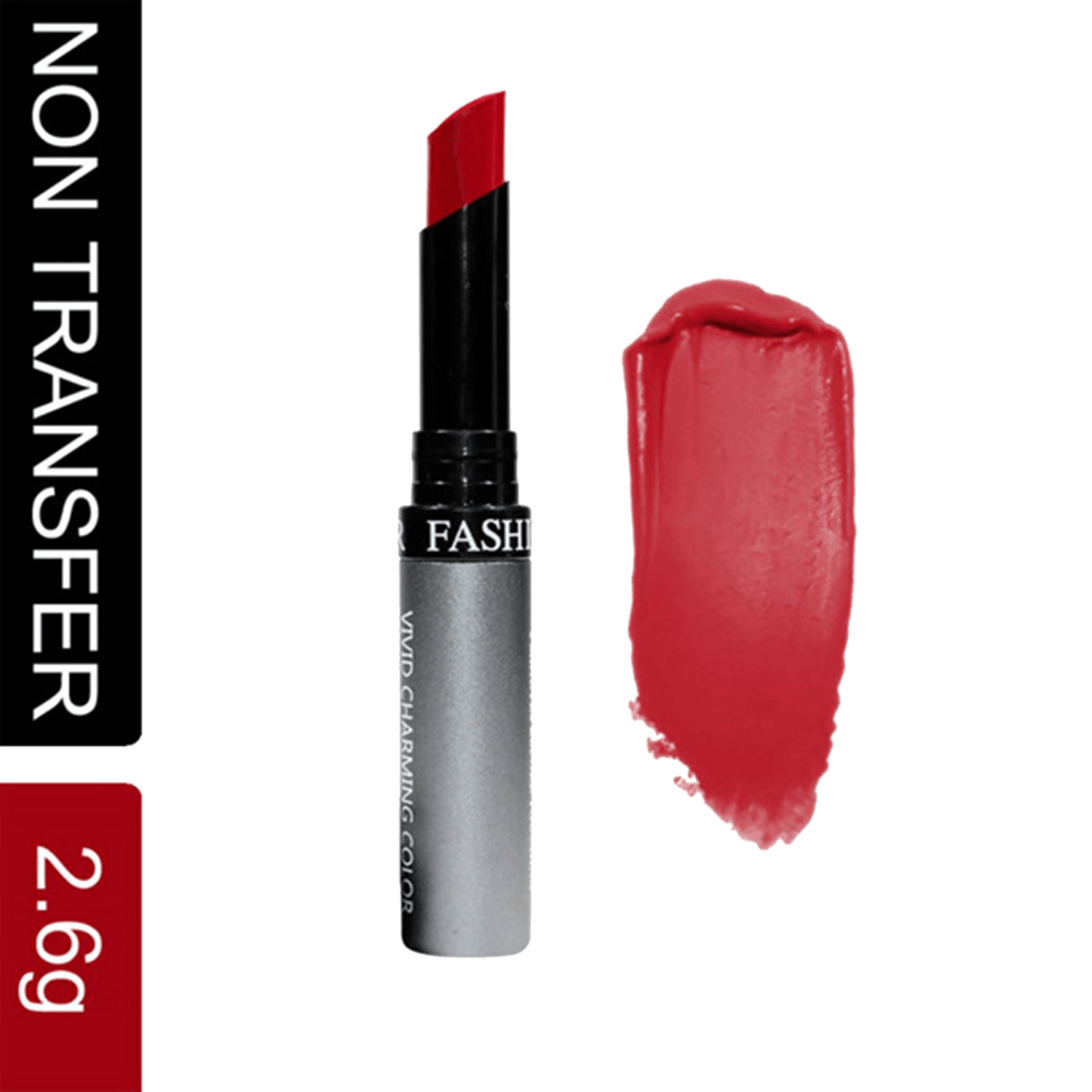 Fashion Colour | Fashion Colour Kiss Lip No Transfer Lipstick - 66 Date Red (2.6g)