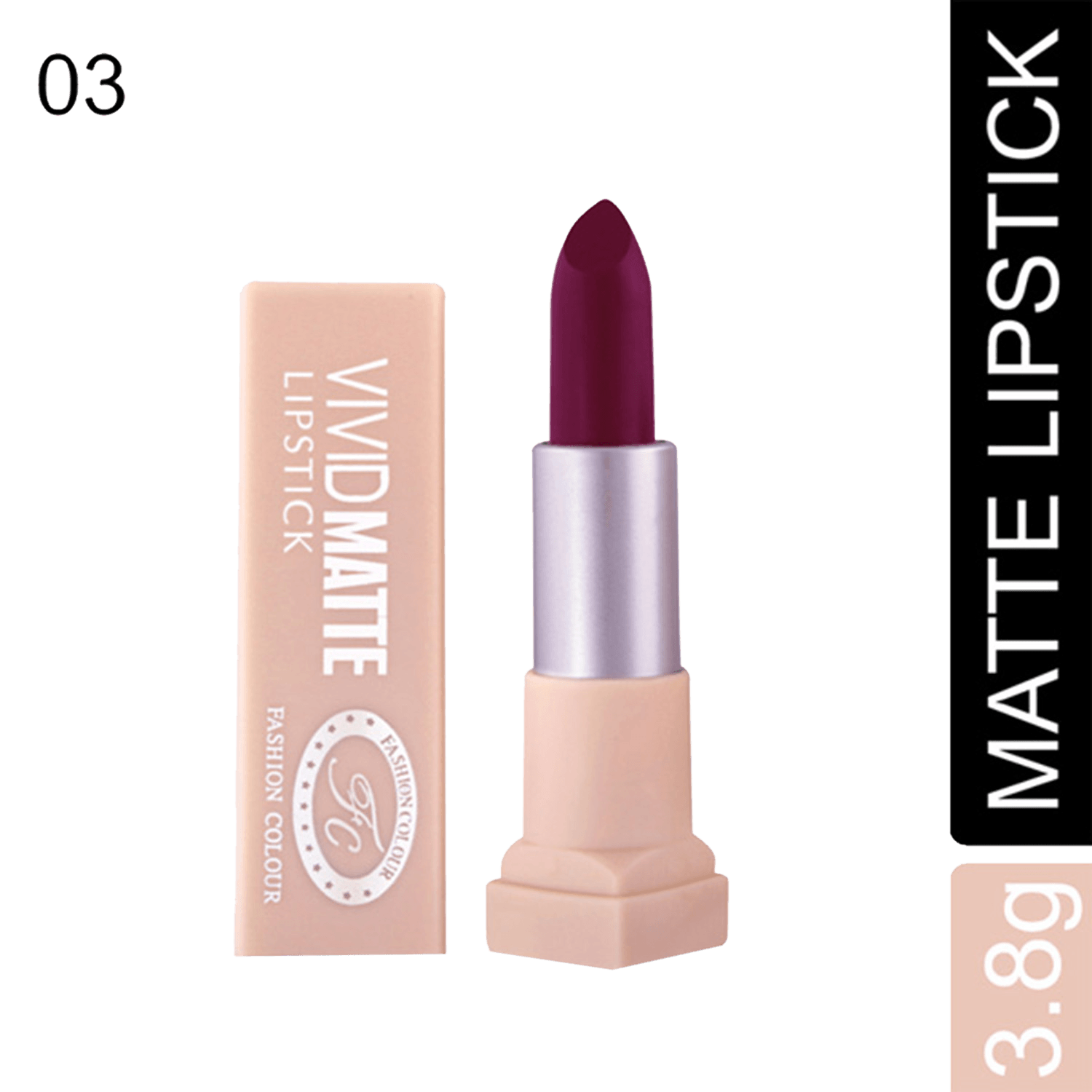 Fashion Colour | Fashion Colour Vivid Matte Lipstick - 03 Toffee (3.8g)
