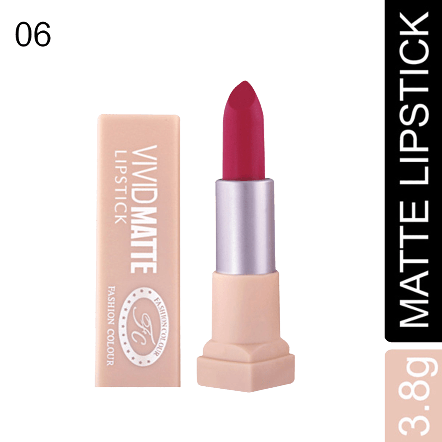Fashion Colour | Fashion Colour Vivid Matte Lipstick - 06 Young Pink (3.8g)