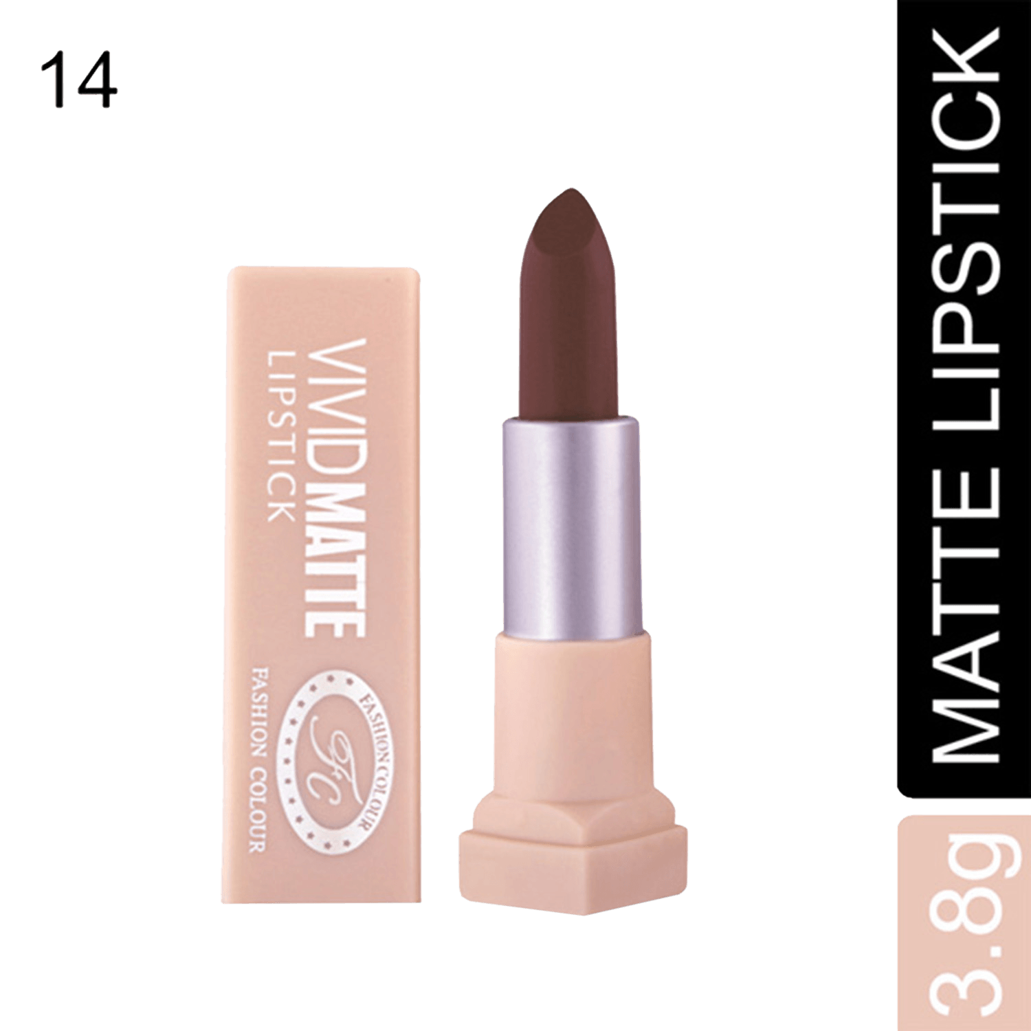 Fashion Colour | Fashion Colour Vivid Matte Lipstick - 14 Full Cherry (3.8g)