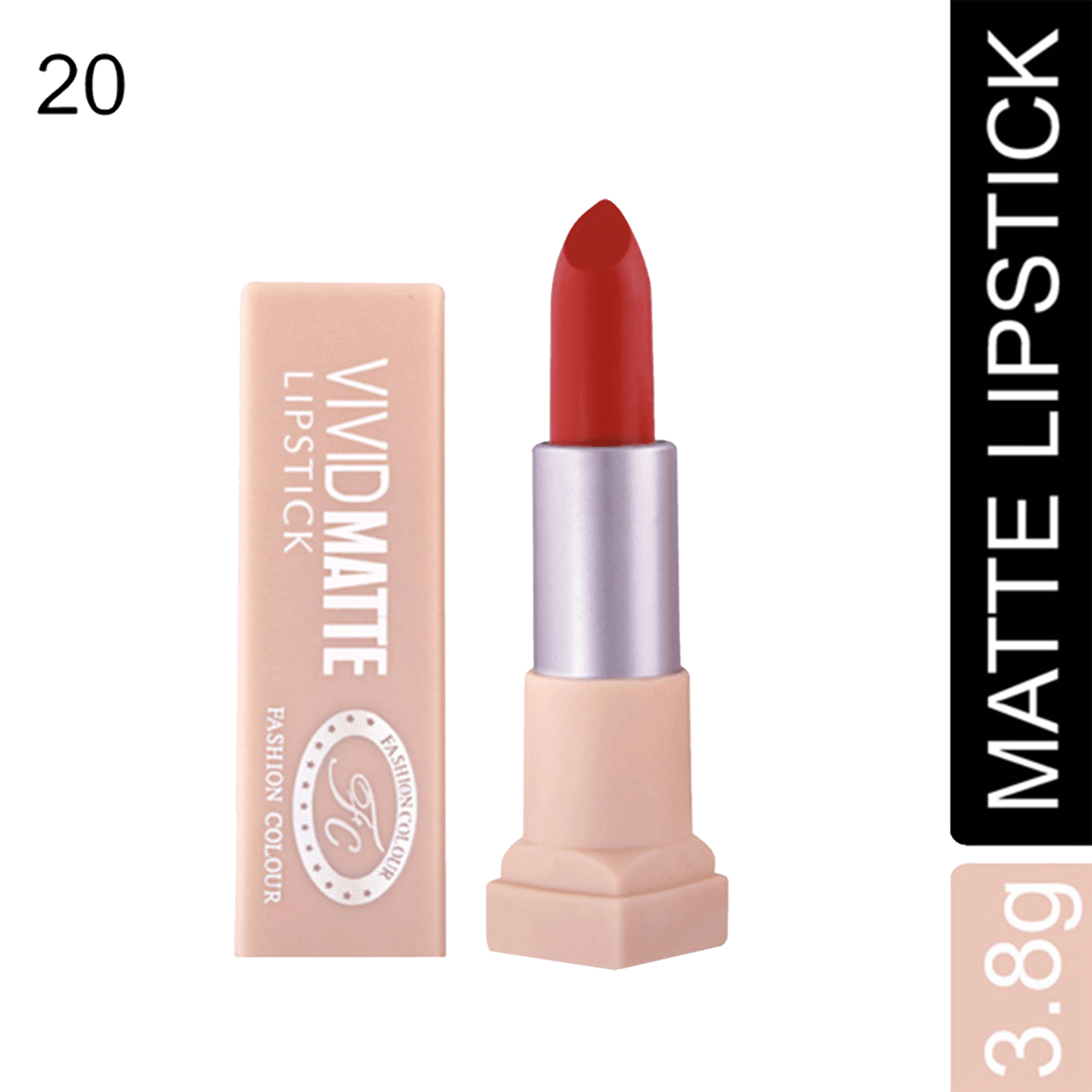 Fashion Colour | Fashion Colour Vivid Matte Lipstick - 20 Tomato (3.8g)