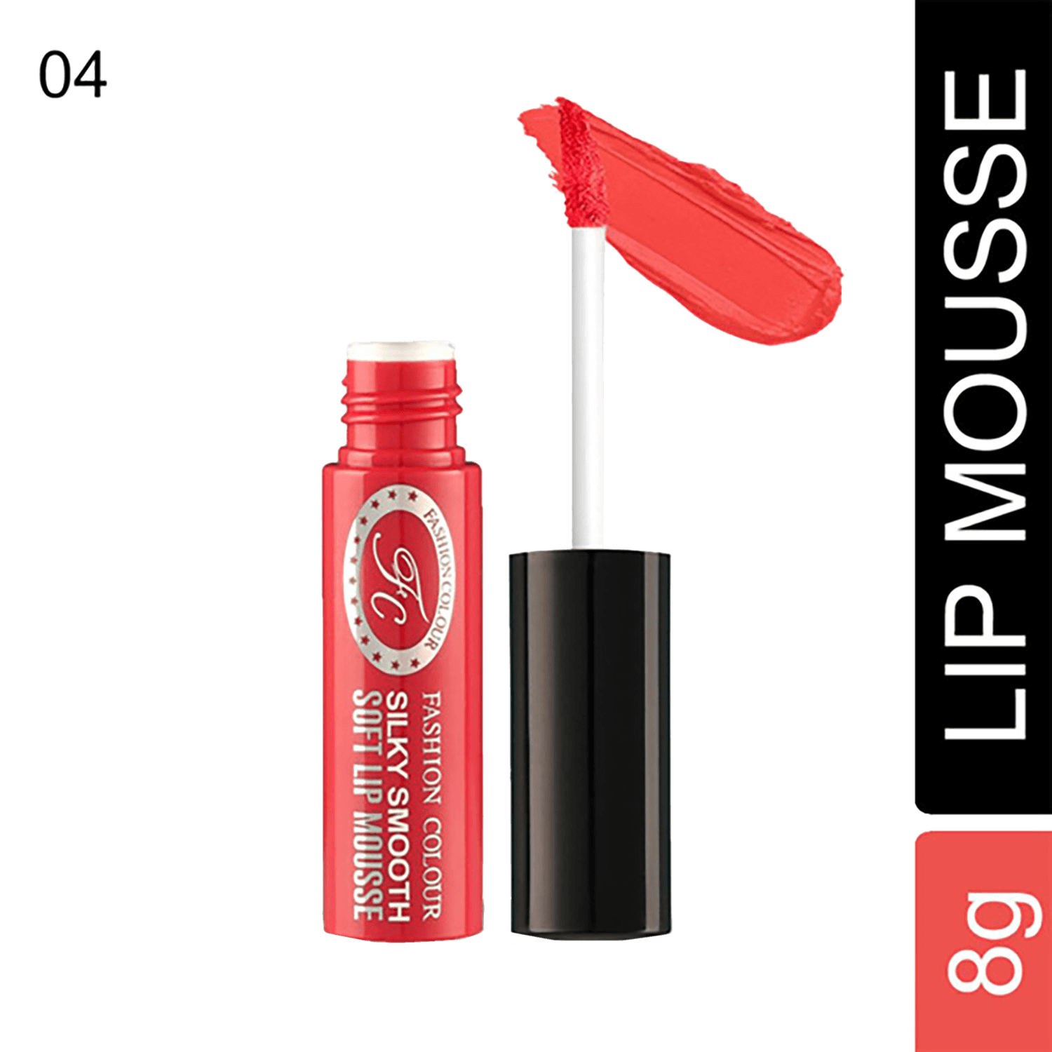 Fashion Colour Soft Lip Mousse - 04 Red Persimmon (8g)