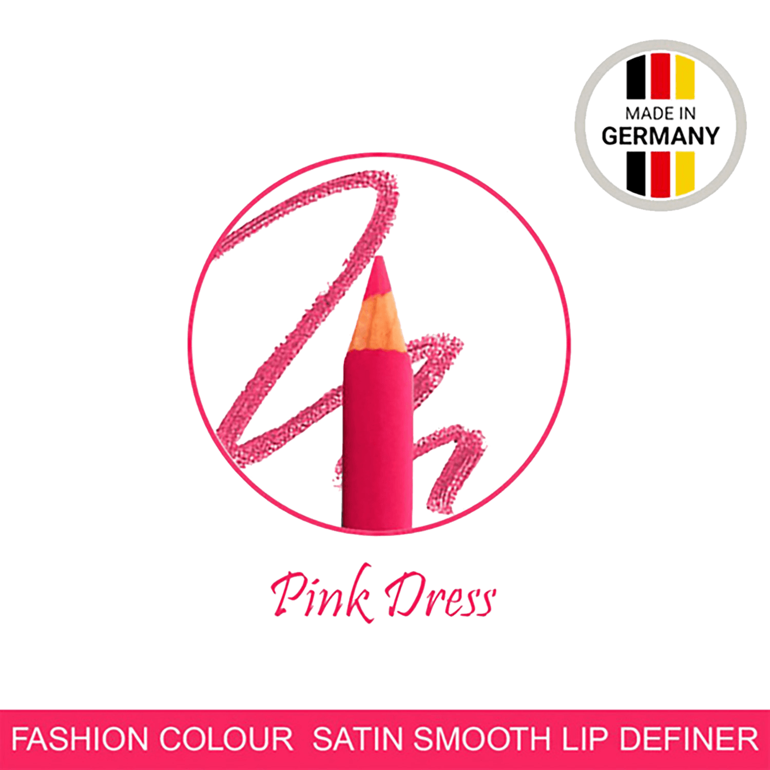 Fashion Colour | Fashion Colour Satin Smooth Lip Definer - 06 Pink Dress (1.41g)