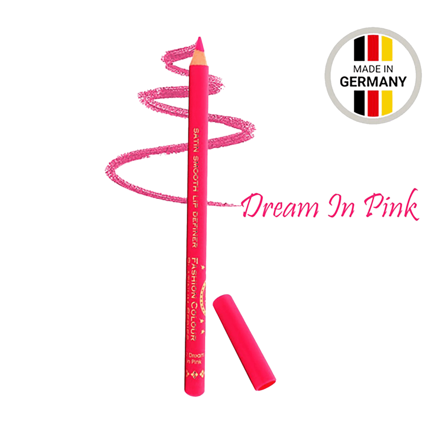 Fashion Colour | Fashion Colour Satin Smooth Lip Definer - 12 Dream In Pink (1.41g)