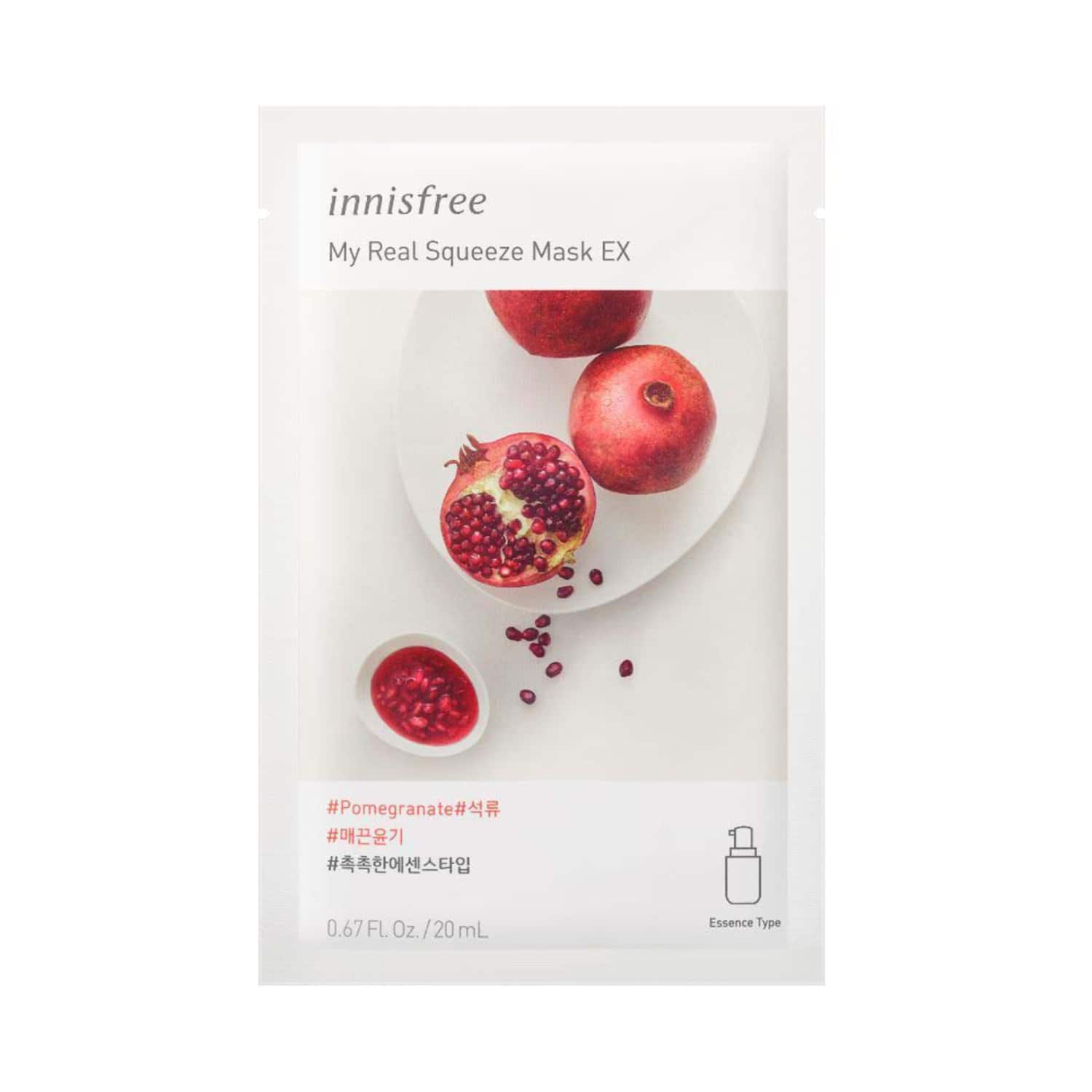 Innisfree | Innisfree My Real Squeeze Pomegranate Sheet Mask EX (20ml)