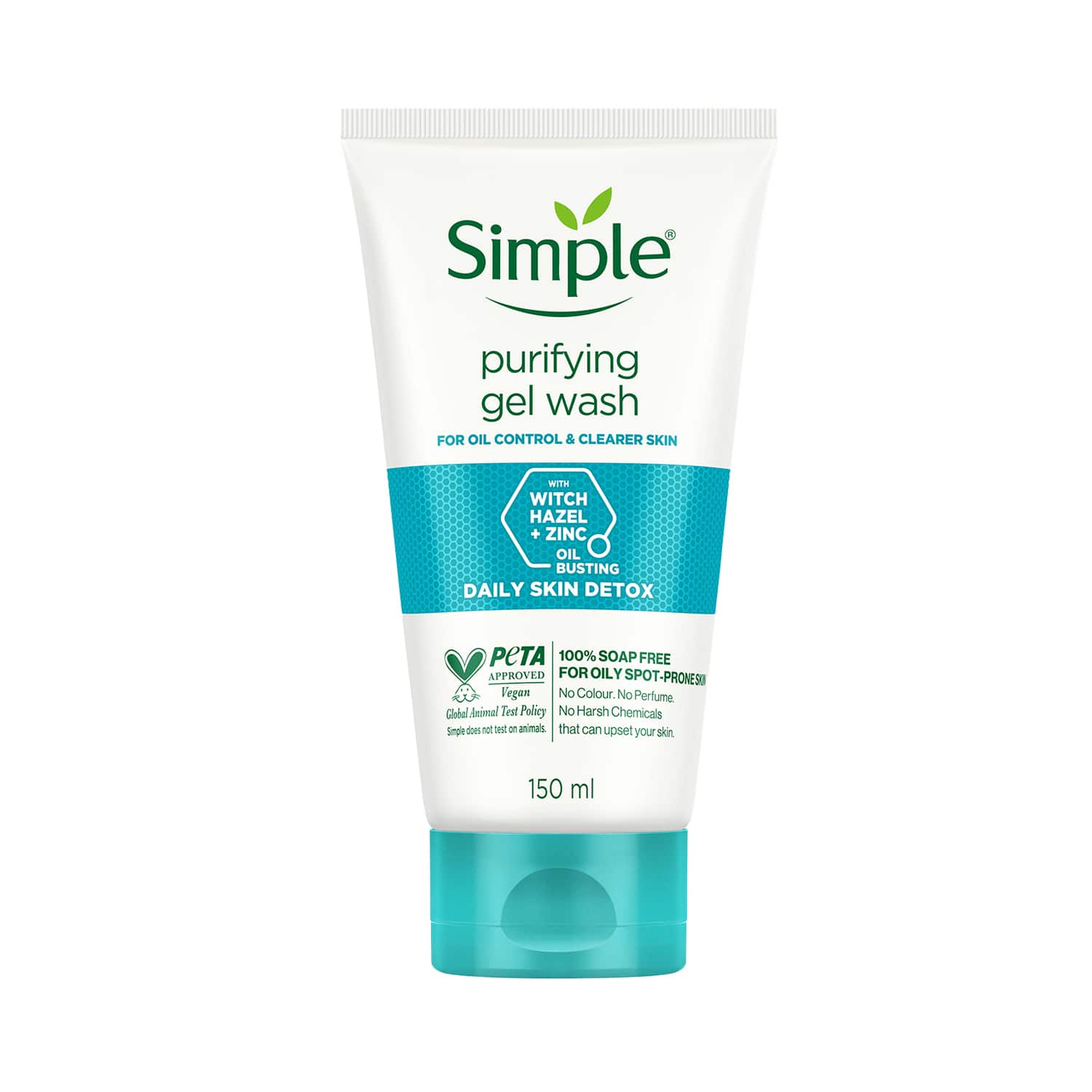 Simple | Simple Daily Skin Detox Purifying Facial Wash (150ml)