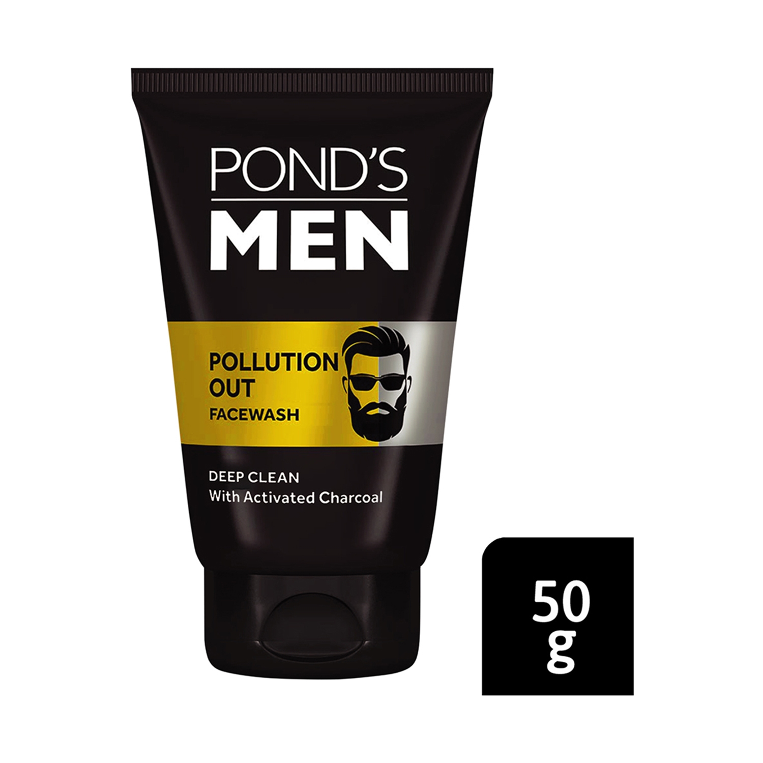Pond's | Pond's Men Pollution Out Activated Charcoal Deep Clean Facewash - (50g)