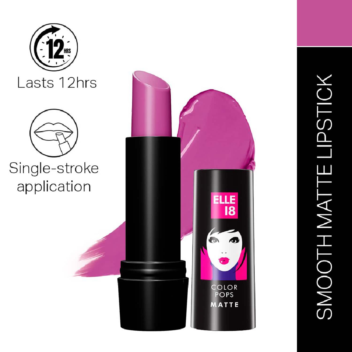 Elle 18 | Elle 18 Color Pop Matte Lip Color - P28 Misty Magenta (4.3g)