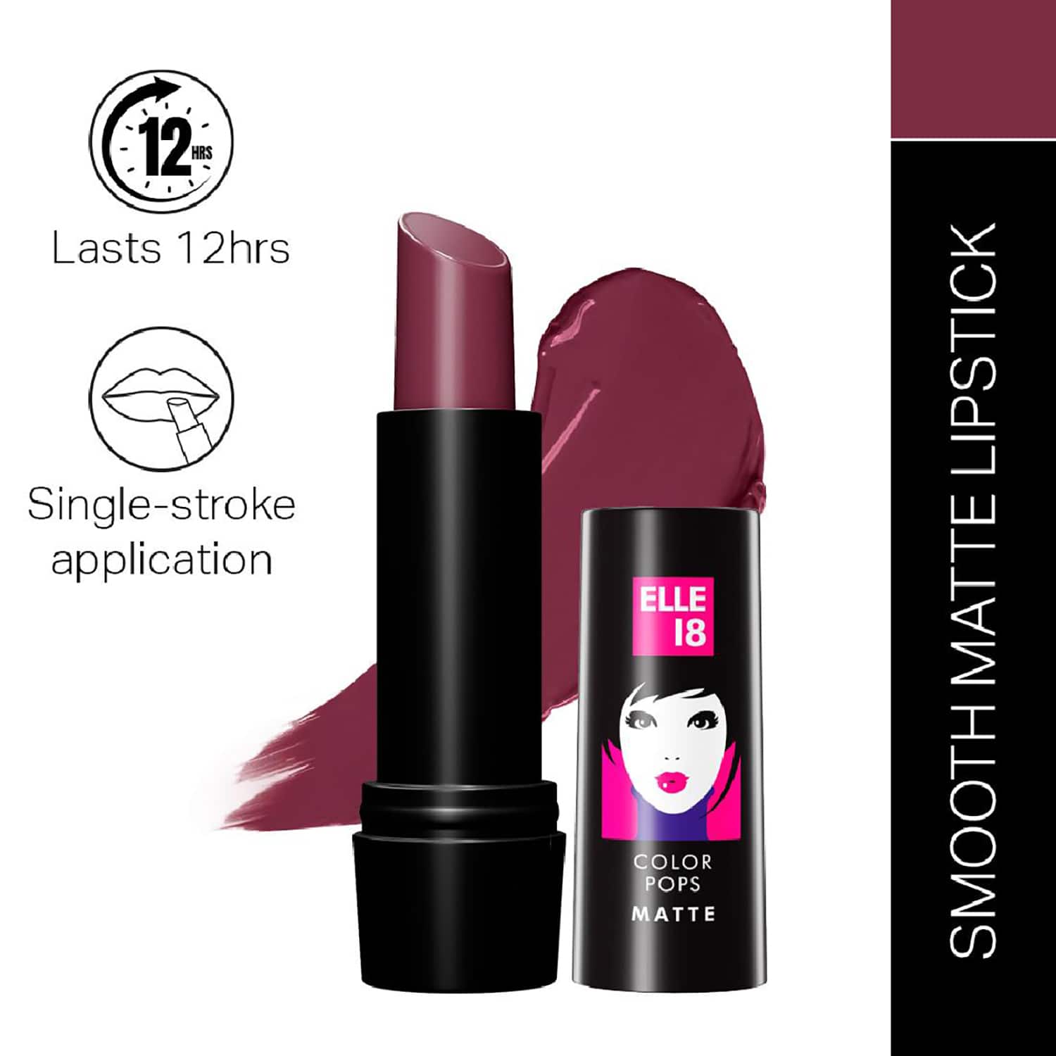 Elle 18 | Elle 18 Color Pop Matte Lip Color - W14 Berry Tea (4.3g)