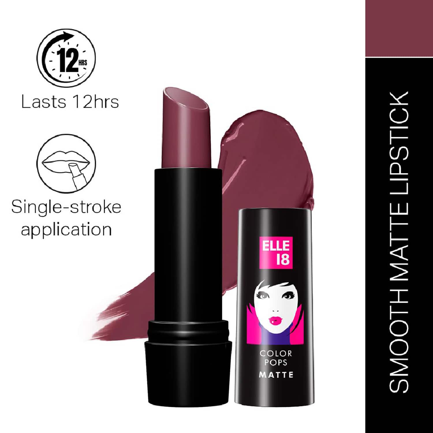 Elle 18 | Elle 18 Color Pop Matte Lip Color - W15 Winter Berry (4.3g)