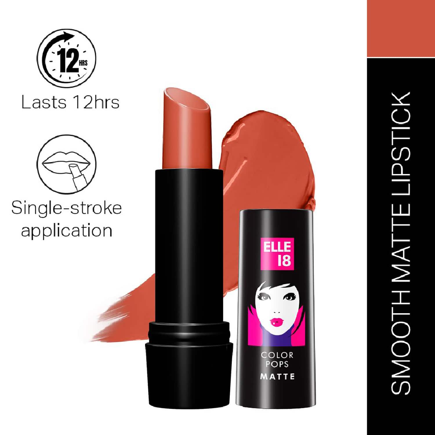 Elle 18 | Elle 18 Color Pop Matte Lip Color - C27 Peach Impact (4.3g)