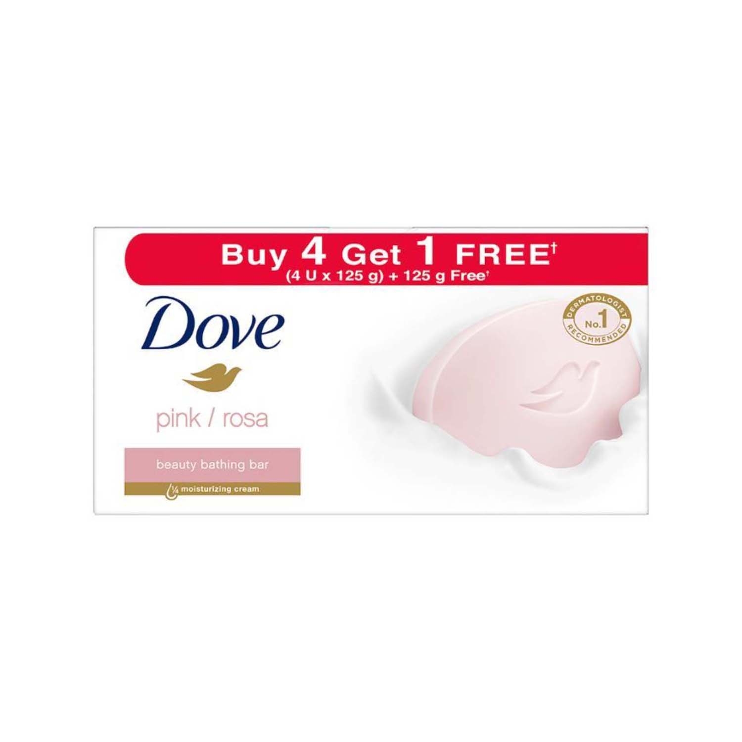 Dove | Dove Pink Rosa Beauty Bar Combo - (5 Pcs)