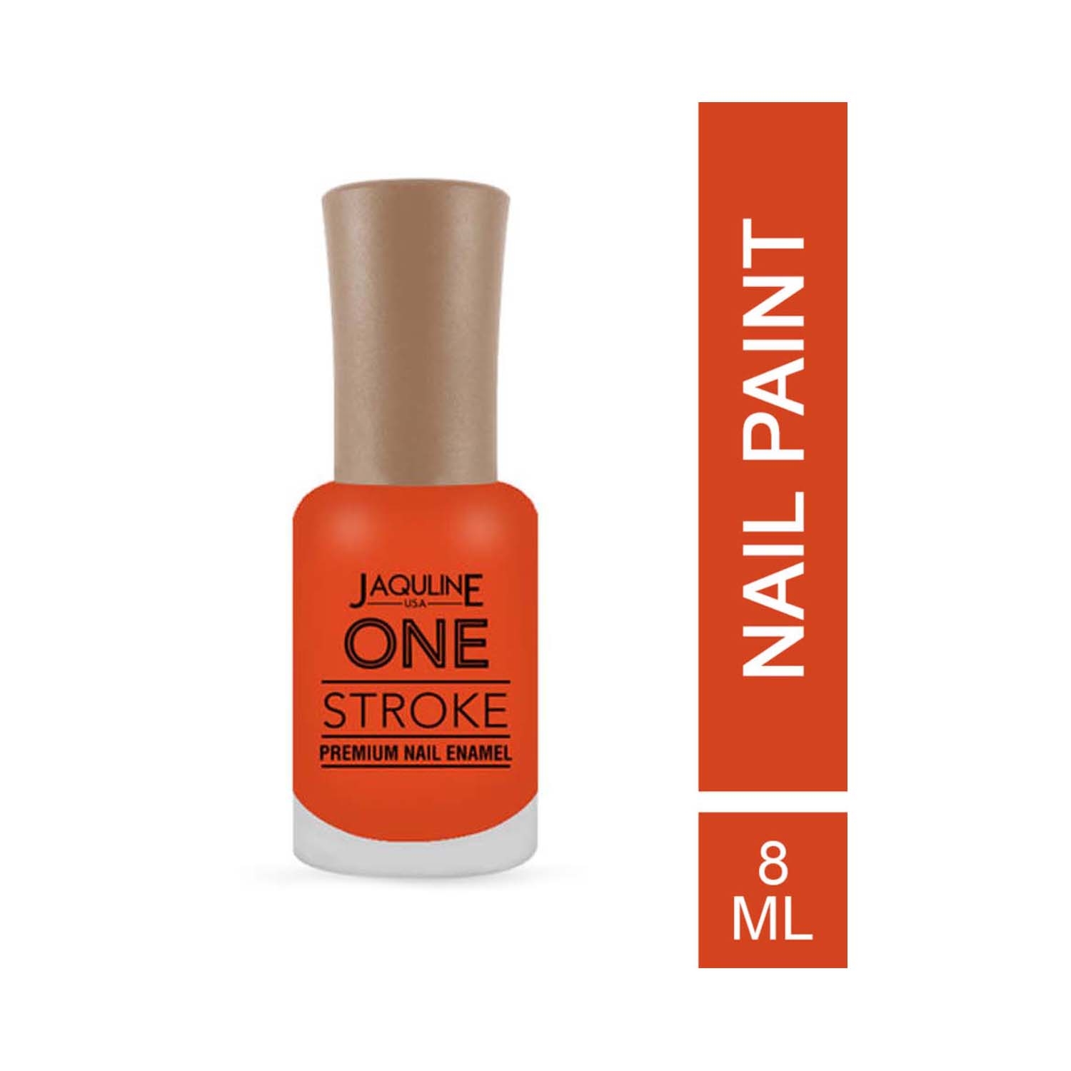 Jaquline USA | Jaquline USA One Stroke Premium Nail Enamel - J65 Orange Treat (8ml)