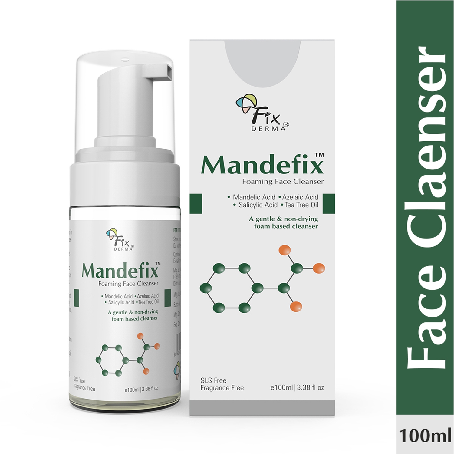 Fixderma | Fixderma Mandefix Foaming Face Cleanser - (100ml)