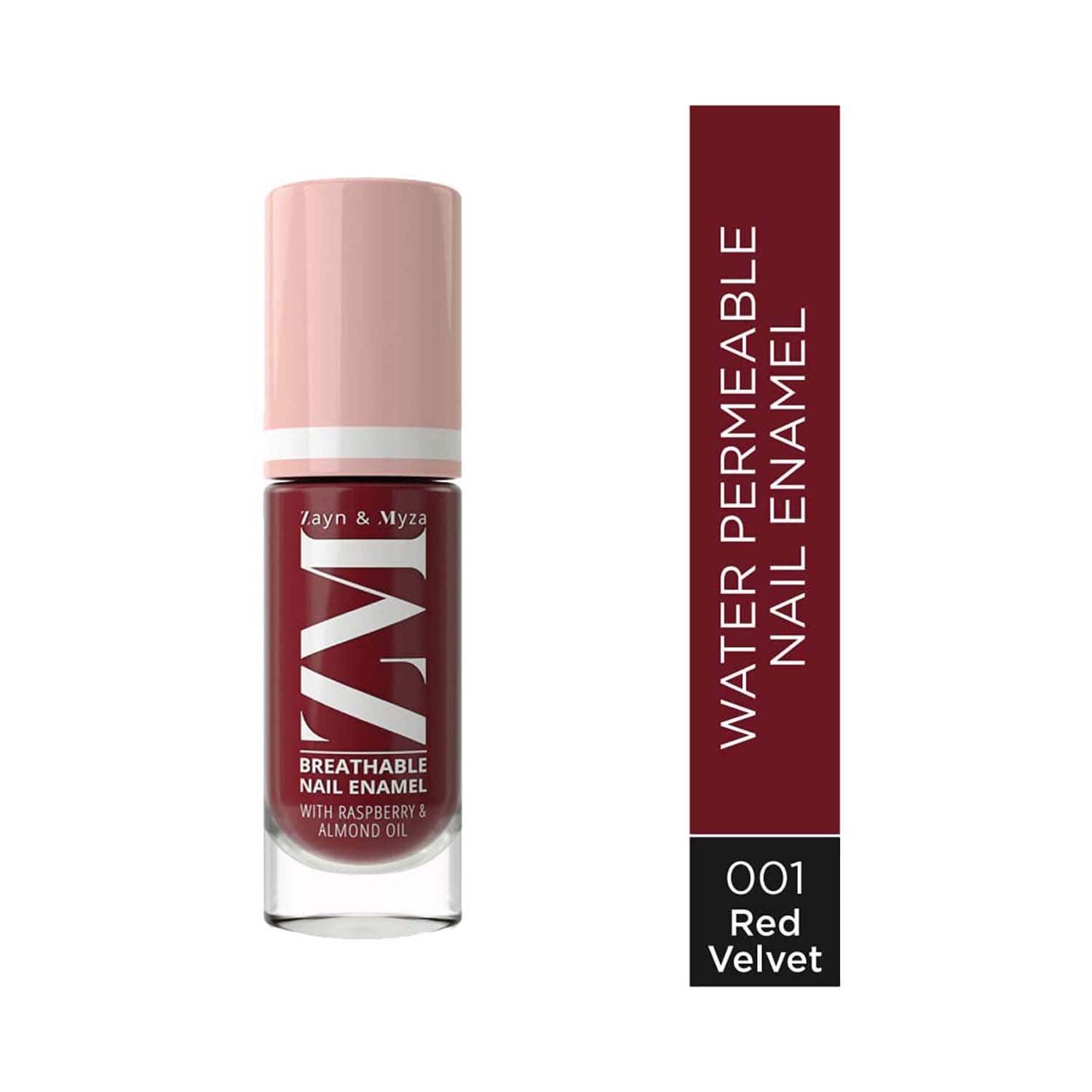 ZM Zayn & Myza | ZM Zayn & Myza Breathable Nail Enamel - 001 Red Velvet (6ml)