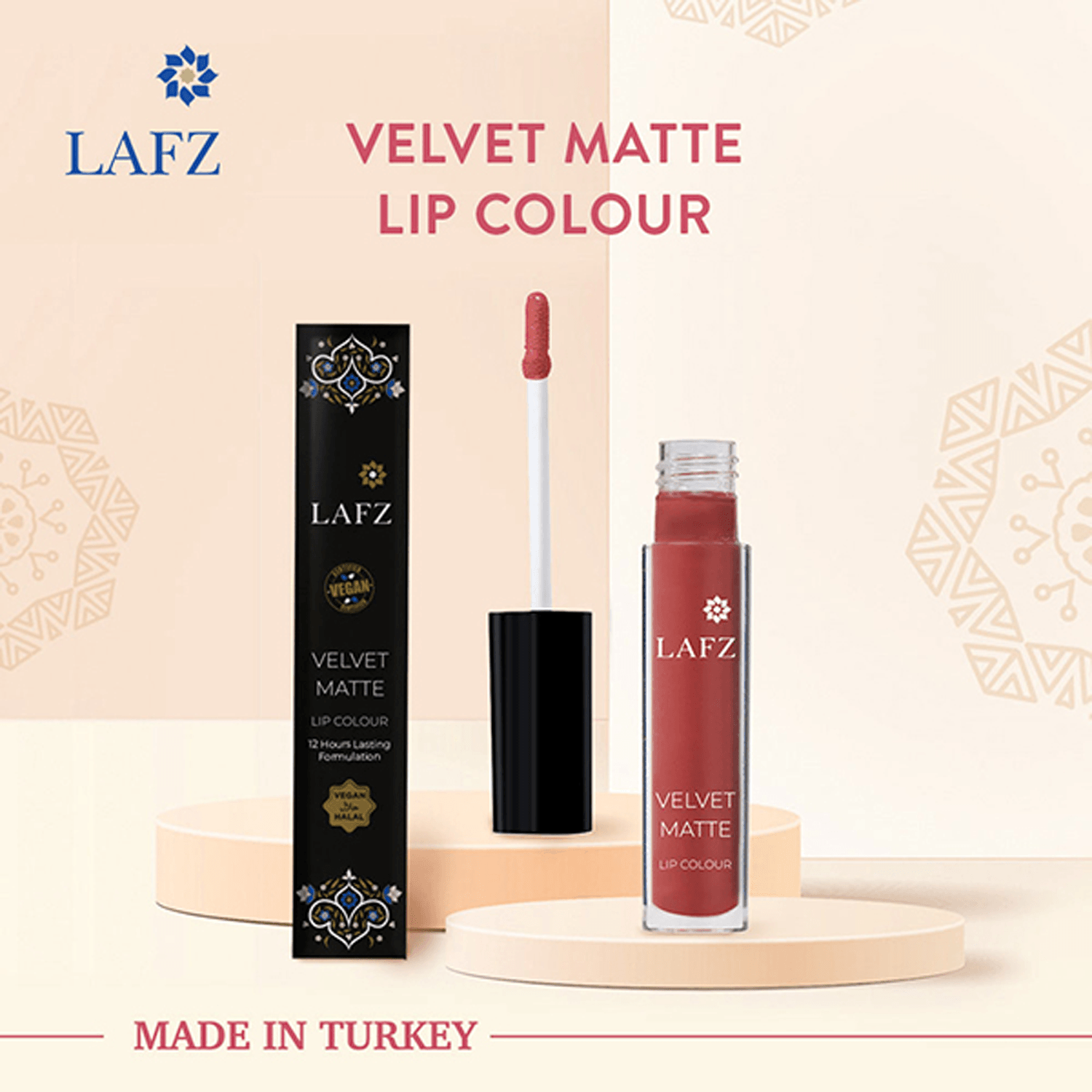 LAFZ | LAFZ Transfer Proof & Smudge Proof Velvet Matte Lip Colour - 425 Valley Of Roses (5.5ml)