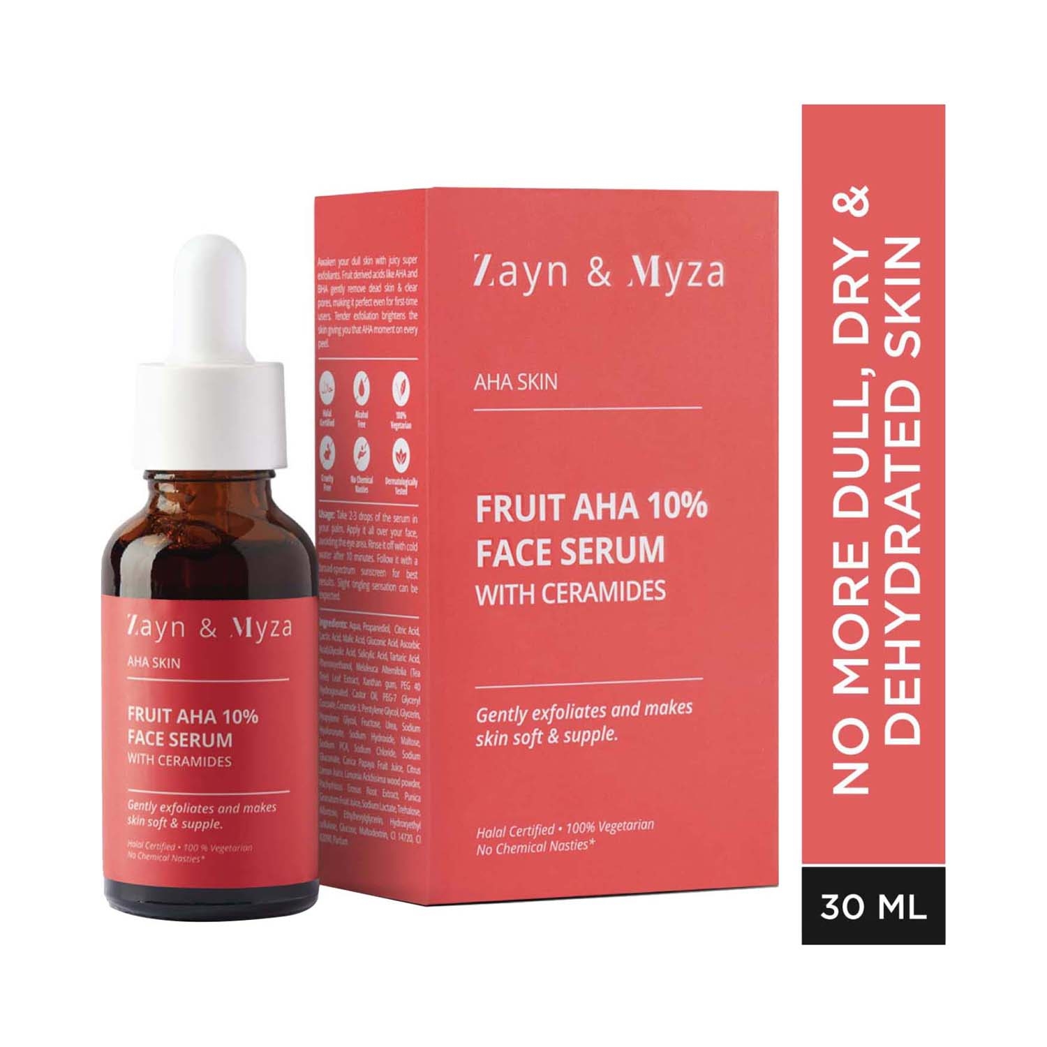 ZM Zayn & Myza | ZM Zayn & Myza Fruit AHA 10% Face Serum With Ceramide - (30ml)